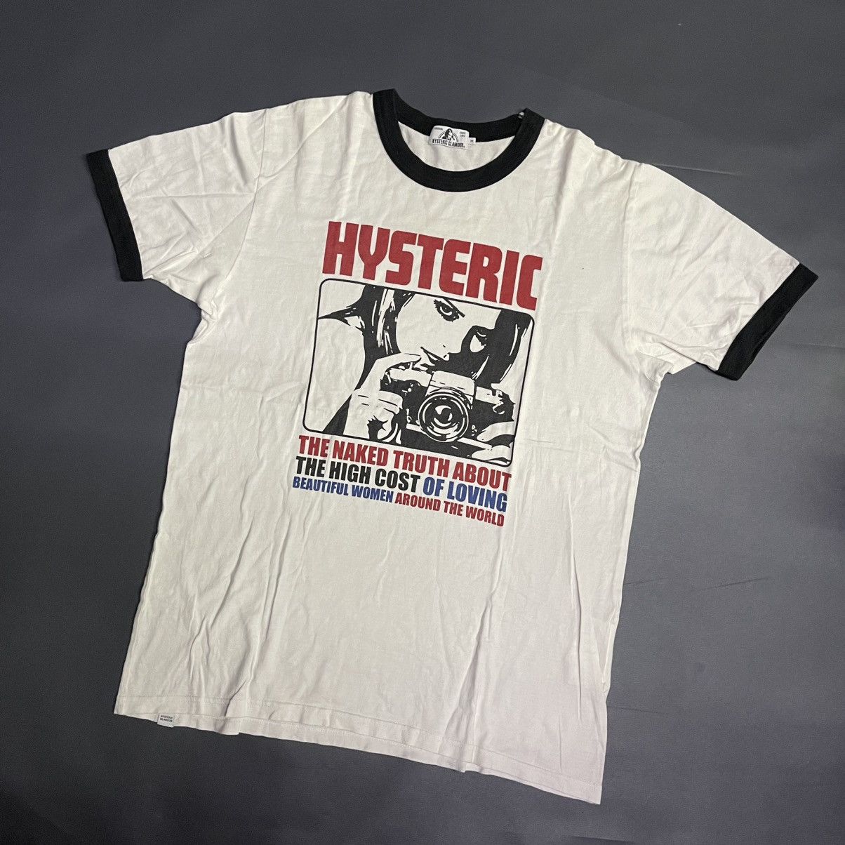 Hysteric Glamour × Japanese Brand RARE Hysteric Glamour Naked Truth / Graphic T Shirt Size US L / EU 52-54 / 3 - 1 Thumbnail