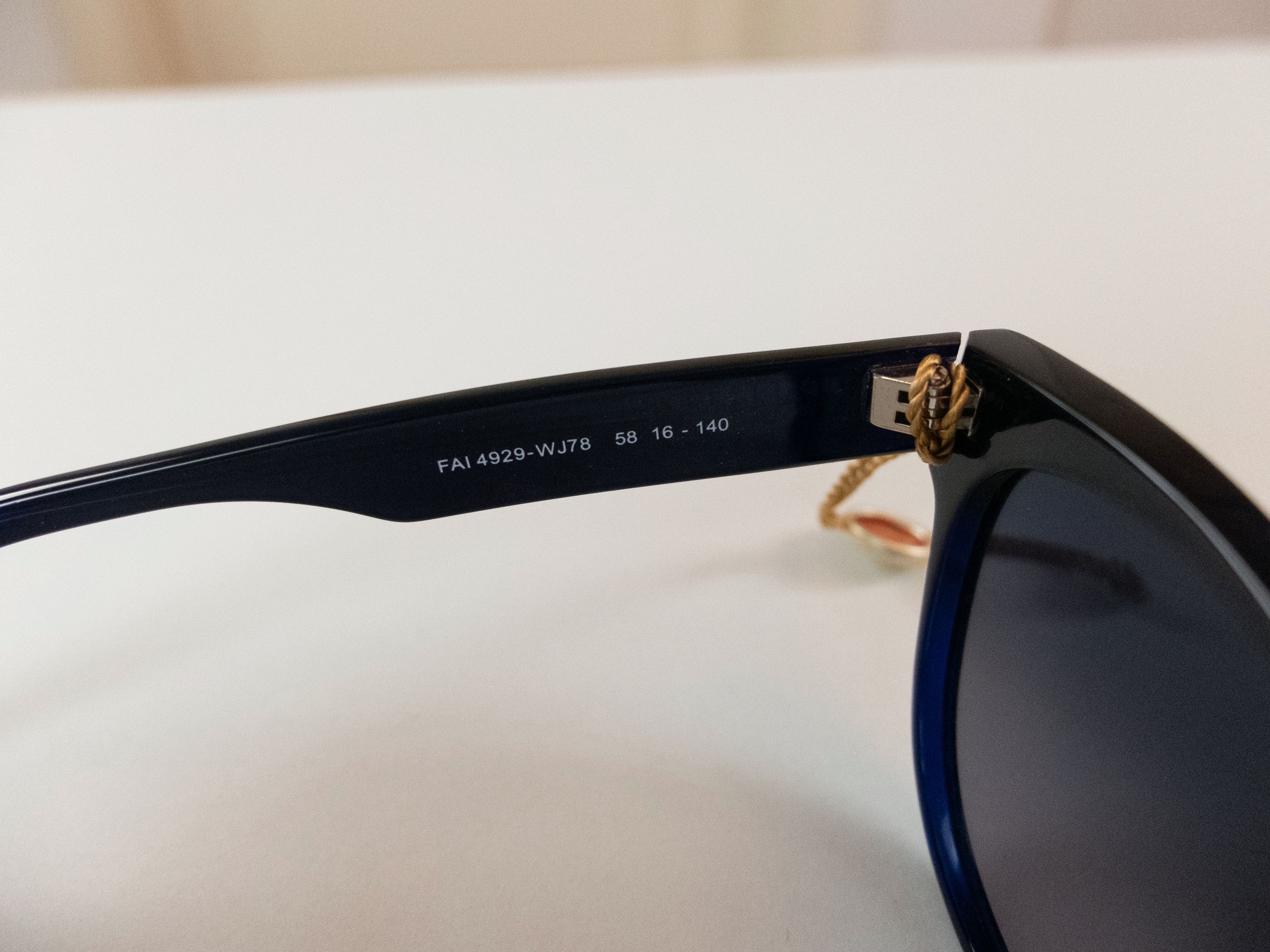 Loro Piana LORO PIANA Freetime navy blue acetate oval sunglasses Size ONE SIZE - 4 Thumbnail