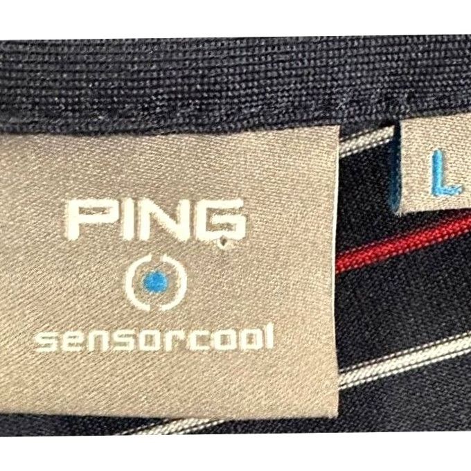 Vintage VINTAGE Ping Sensorcool Golf Polo Shirt Mens Large Blue Striped Short Sleeve Rugby Size US L / EU 52-54 / 3 - 4 Thumbnail