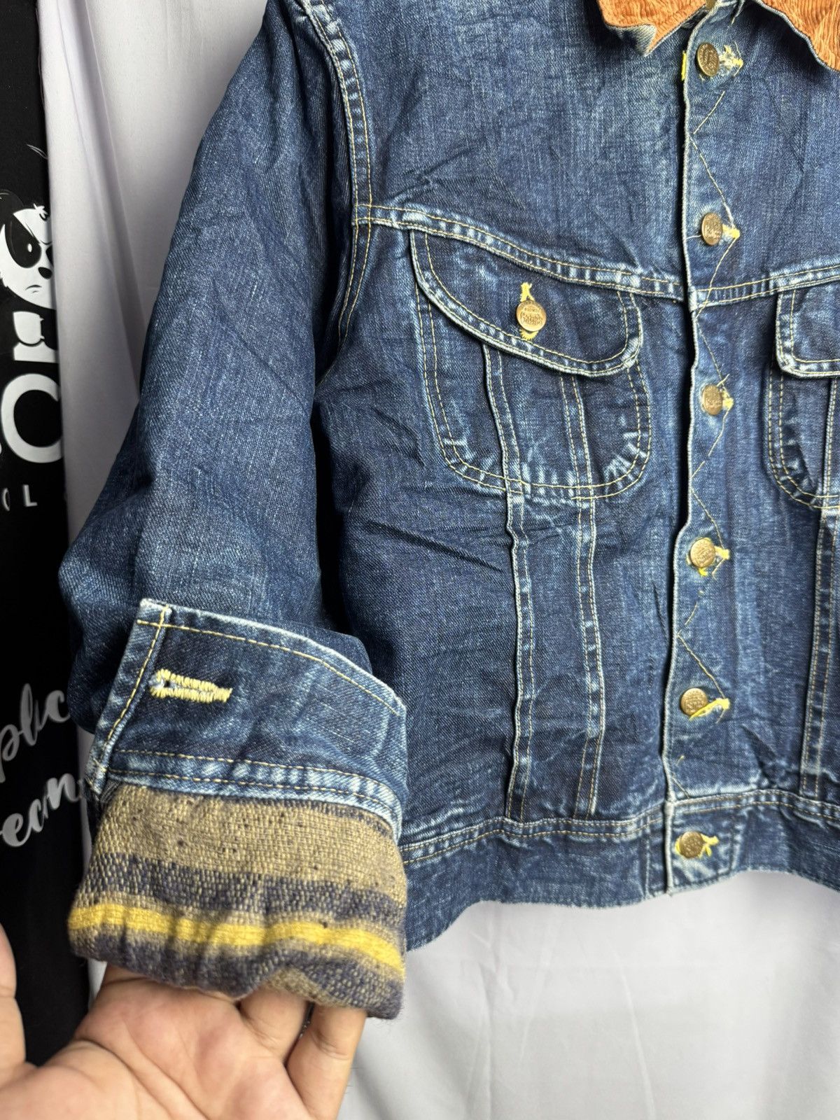 Lee Cane's Blanket Denim Jacket lgb style Lee strom rider Size US M / EU 48-50 / 2 - 4 Thumbnail