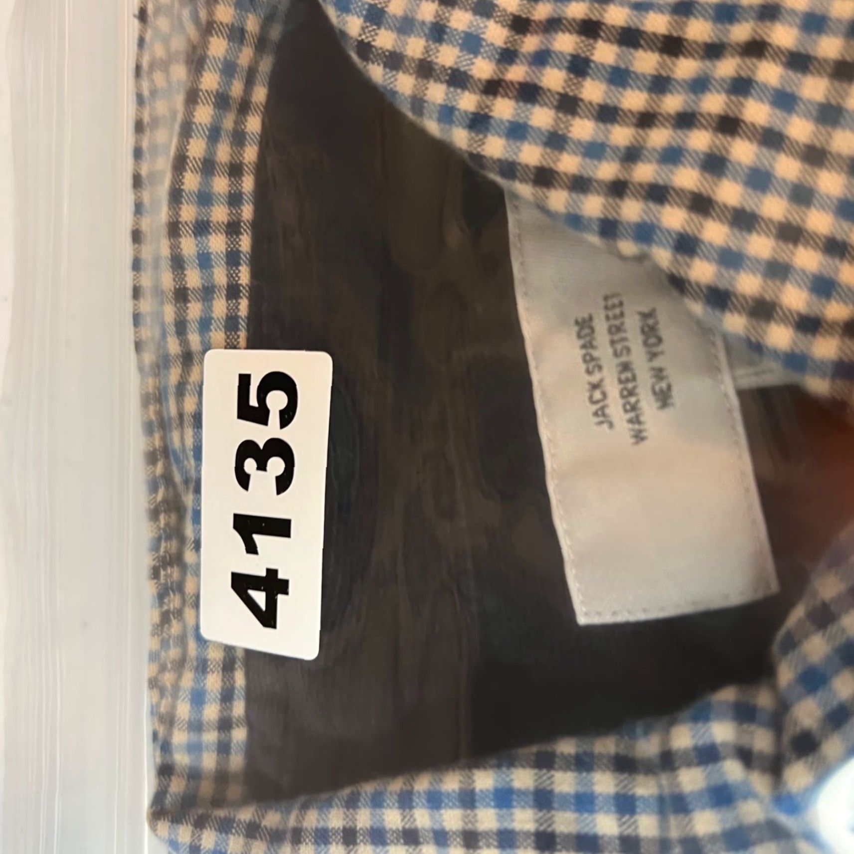 Vintage JACK SPADE Warren Street Shirt Mens Small Blue Gingham Button-Down 100% Cotton Size US S / EU 44-46 / 1 - 7 Thumbnail