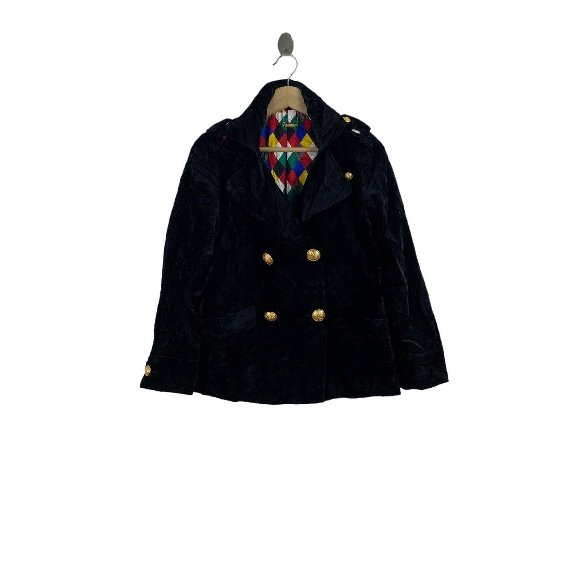 Jean Charles De Castelbajac Vintage JC DE CASTELBAJAC Sailor Style Black Pop Art Coat Size US S / EU 44-46 / 1 - 1 Thumbnail