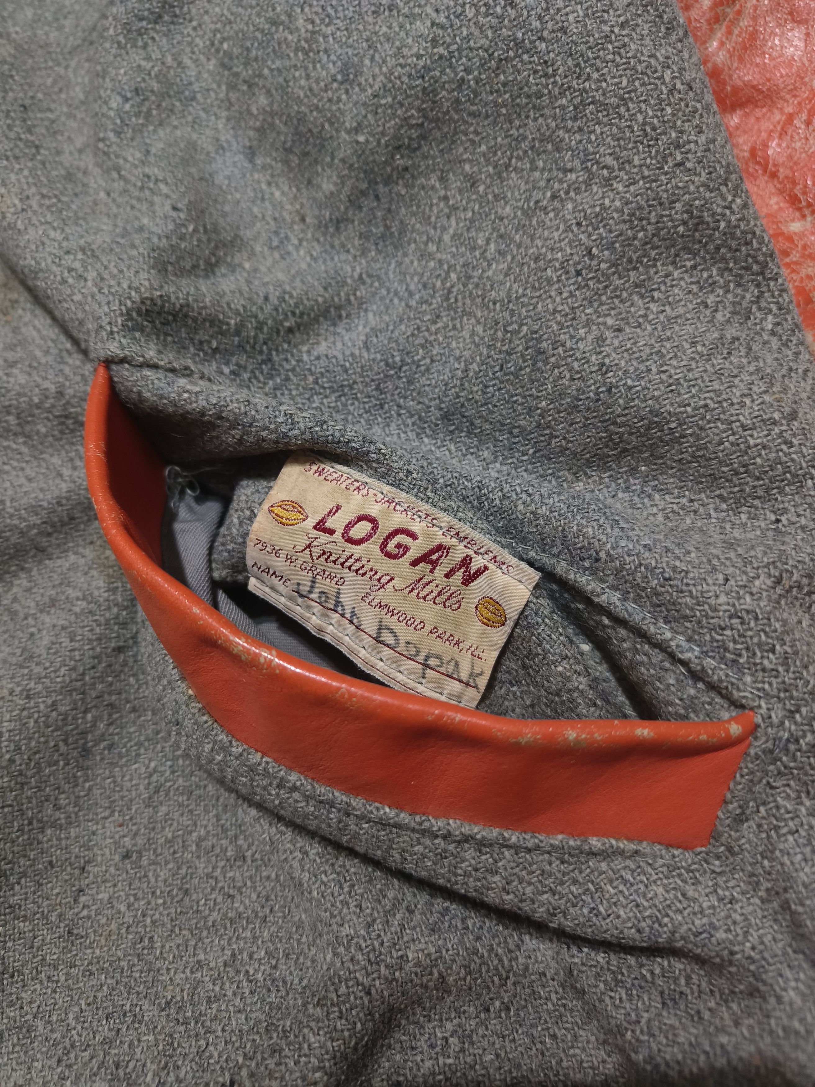 Vintage Vintage 40s Logan Knitting "John Dopak" Letterman Jacket Size US M / EU 48-50 / 2 - 3 Thumbnail