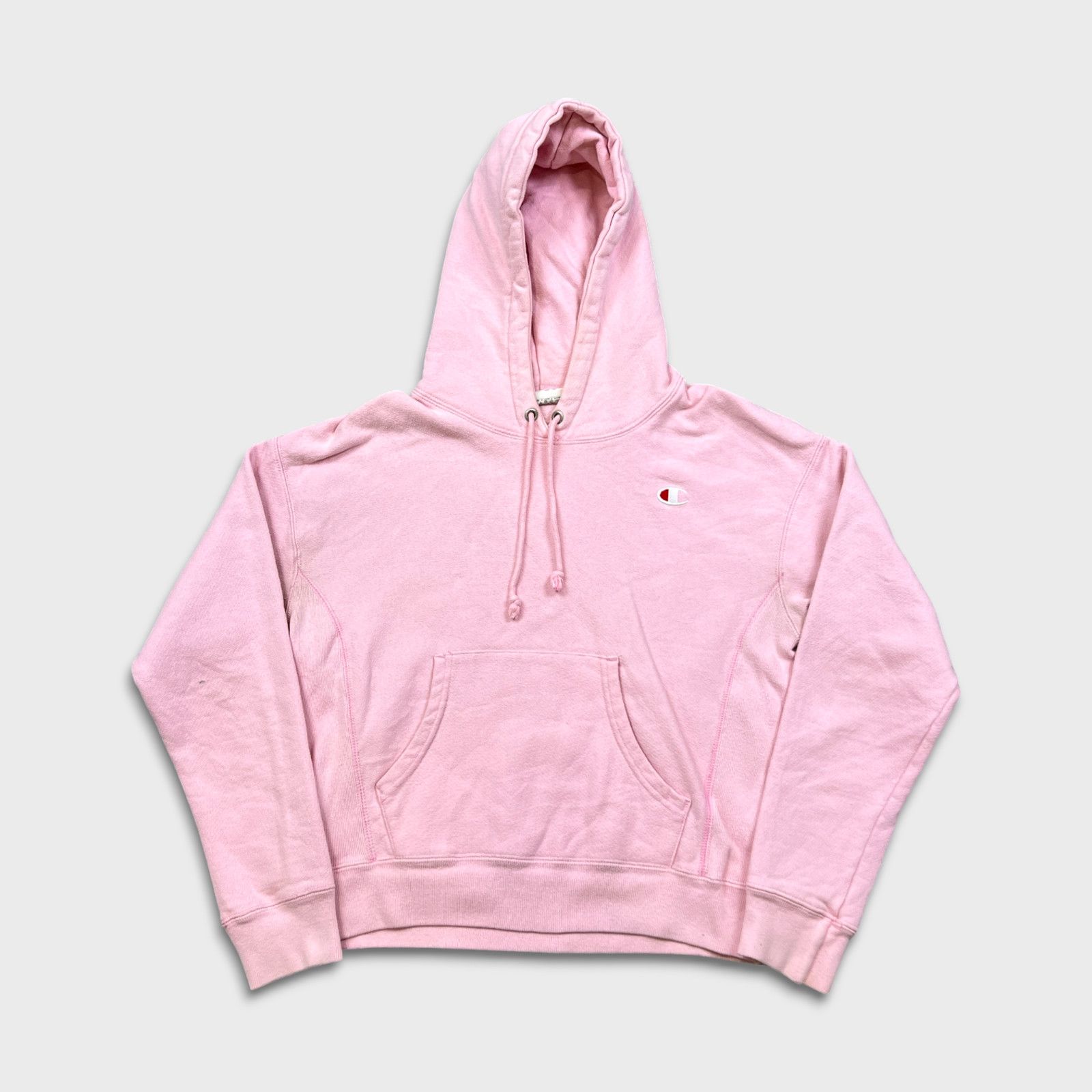 Champion × Vintage Champion Hoodie Small Pink Reverse Weave Pullover Hoodie Size S / US 4 / IT 40 - 1 Thumbnail