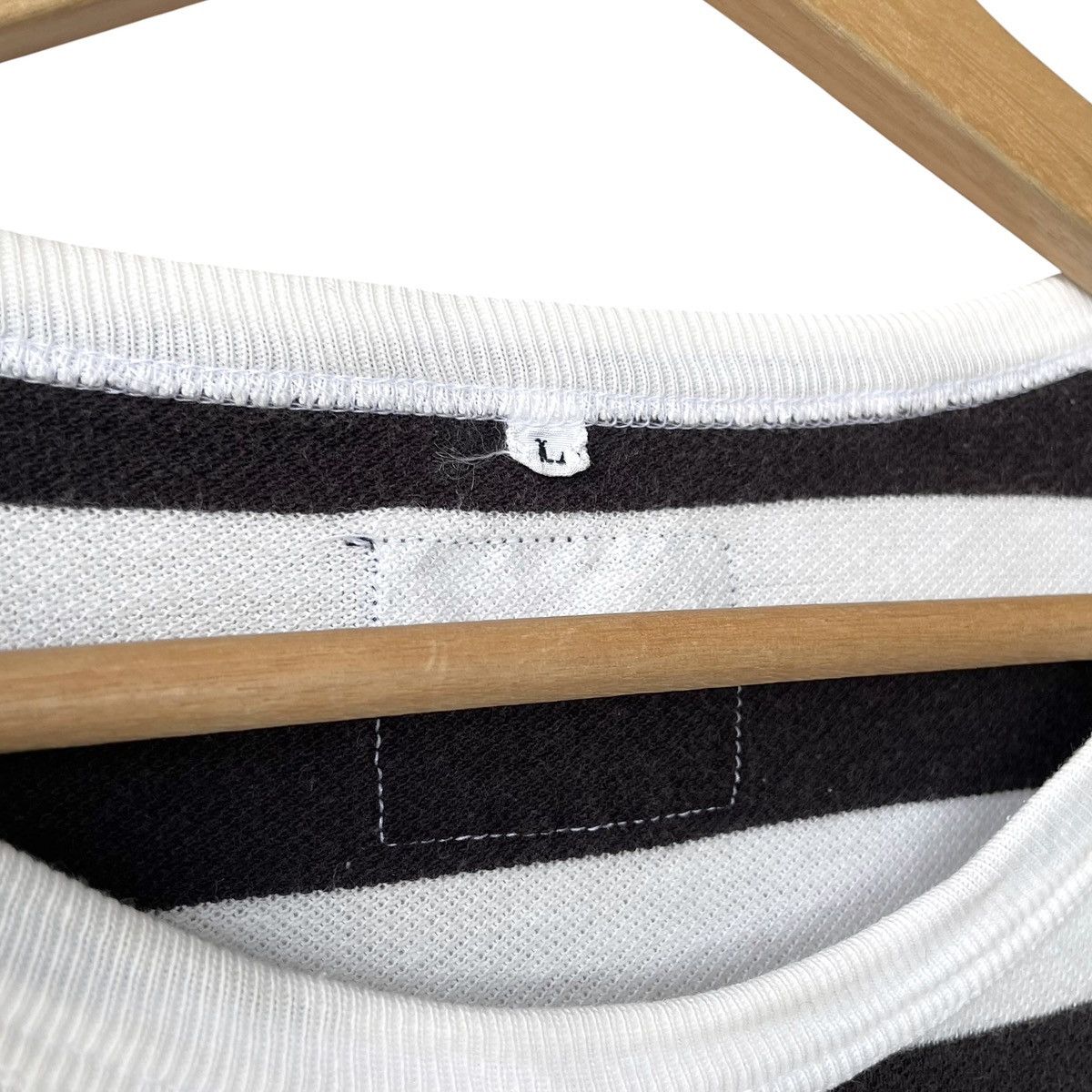 Yohji Yamamoto Yohji Yamamoto Y’s For Living Casual Loose Fit Border Tee Size US L / EU 52-54 / 3 - 5 Thumbnail