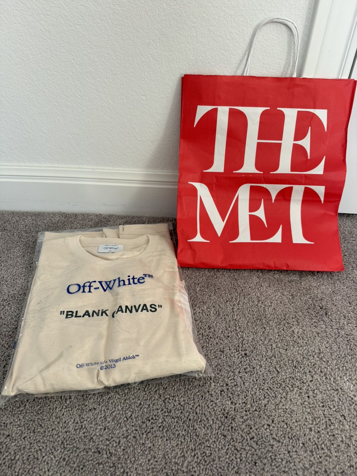 Off-White Off White x The Met Blank Canvas T Shirt Size Small New Size US S / EU 44-46 / 1 - 1 Thumbnail