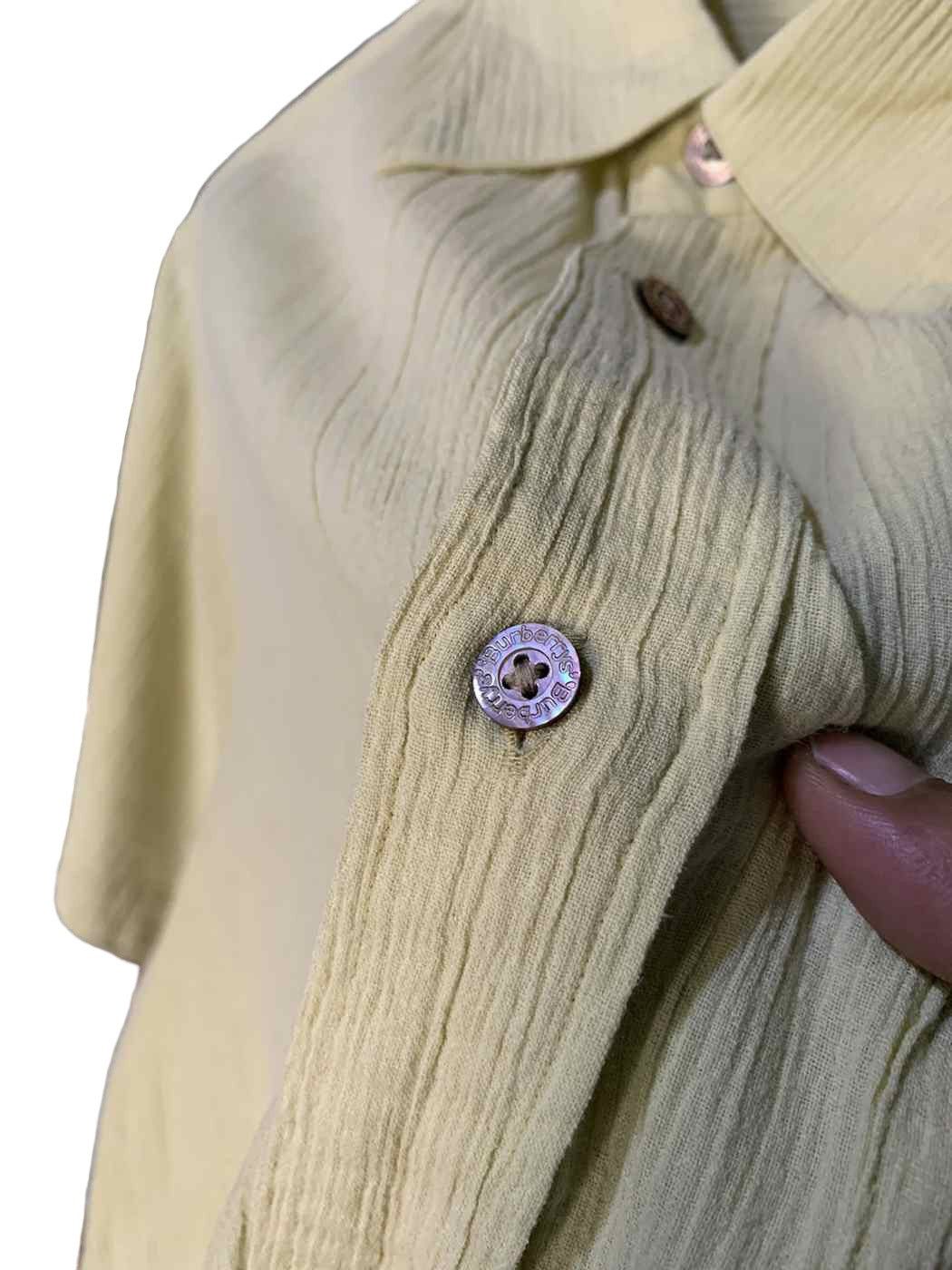 Burberry × Vintage Vintage burberrys pleated shirt Size US XL / EU 56 / 4 - 7 Thumbnail