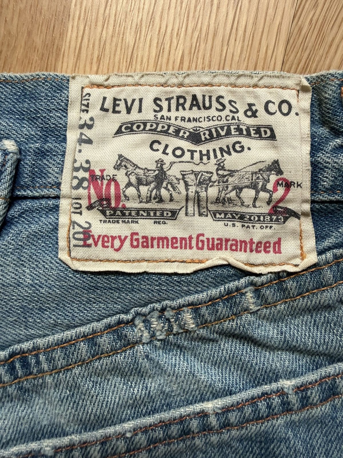 Levi's Vintage Clothing Levis Vintage LVC 201 555 Deadstock Size US 34 / EU 50 - 3 Thumbnail