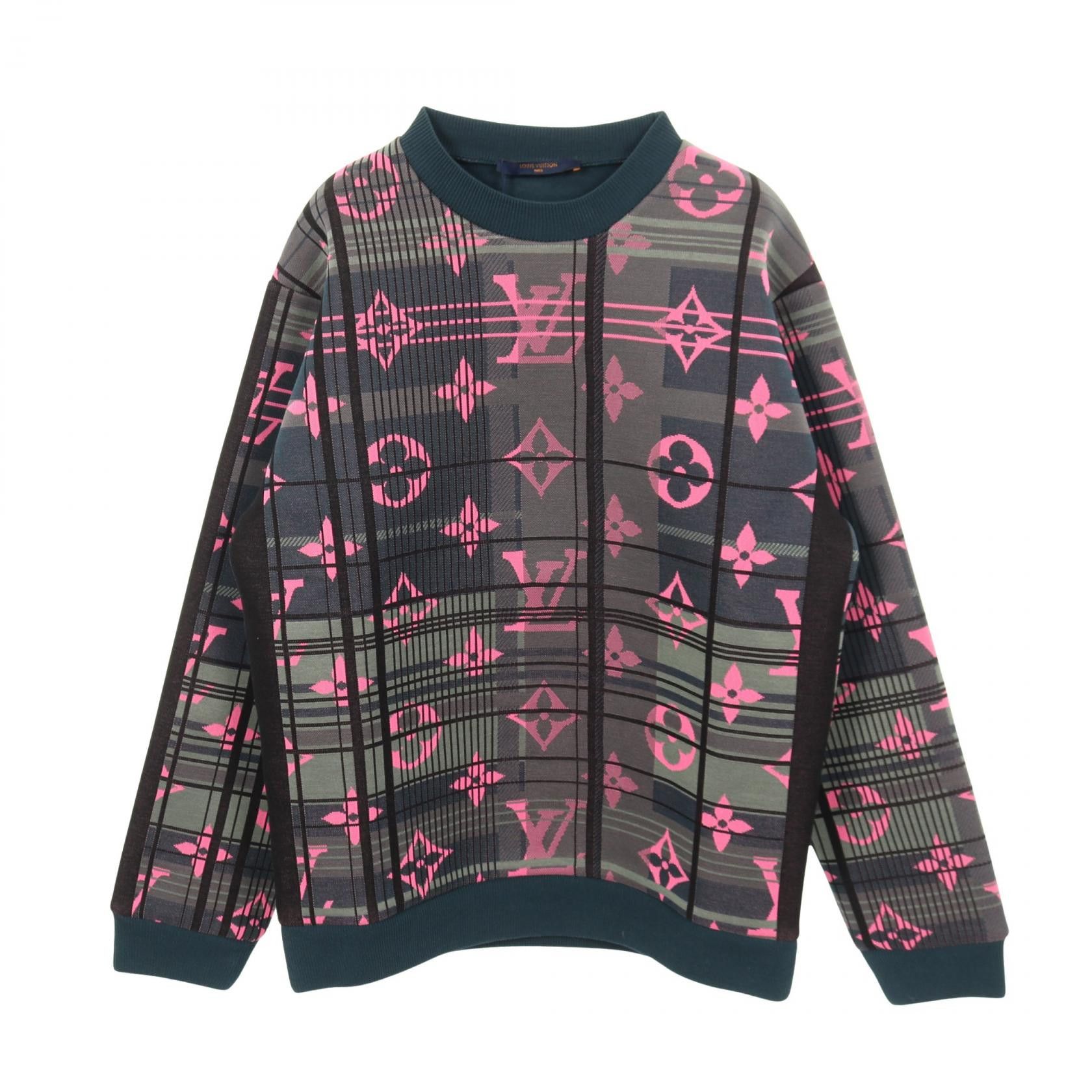 Louis Vuitton Louis Vuitton Louis Vuitton Monogram Jacquard Cotton Polyester Sweatshirt Textile Sweatshirts & Hoodies DUTY FREE for USA Size ONE SIZE - 1 Thumbnail