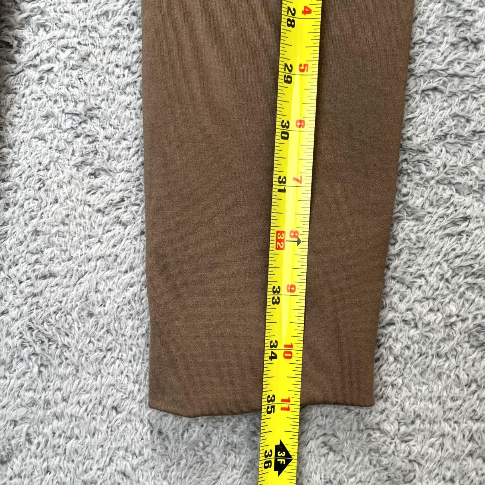Vintage Chicos Brown Faux Vegan Leather Ponte Knit Skinny Leg Stretch Pants Womens Size 4 Size 30" / US 8 / IT 44 - 6 Thumbnail