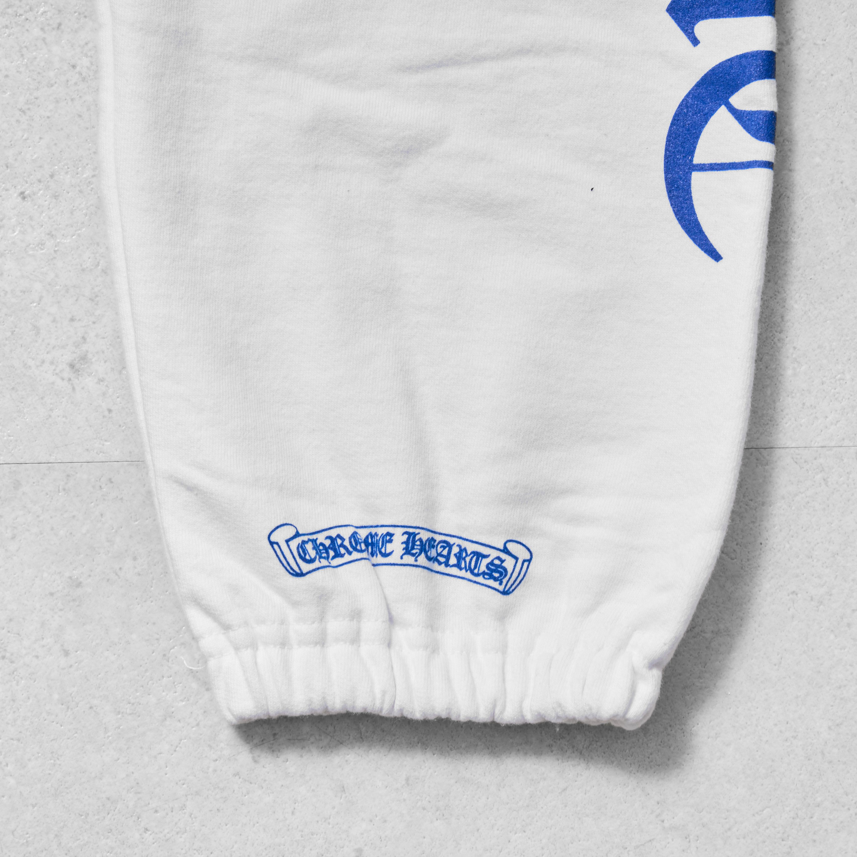 Chrome Hearts CHROME HEARTS Horseshoe Blue Print Sweatpants WHITE Size US M / EU 48-50 / 2 - 8 Thumbnail
