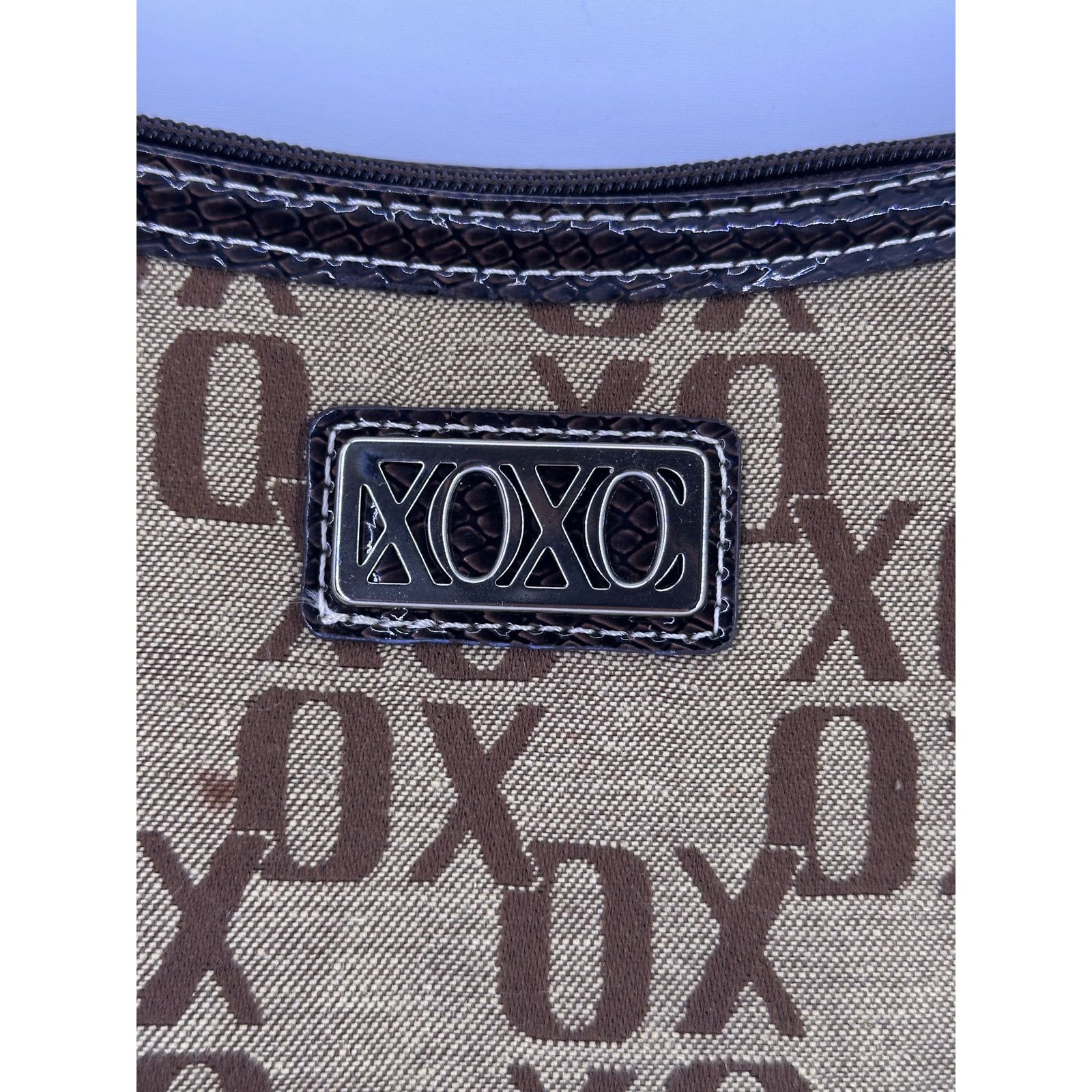 XOXO XOXO Vintage Y2K Faux Leather Trim Shoulder Mini Handbag Size ONE SIZE - 3 Thumbnail