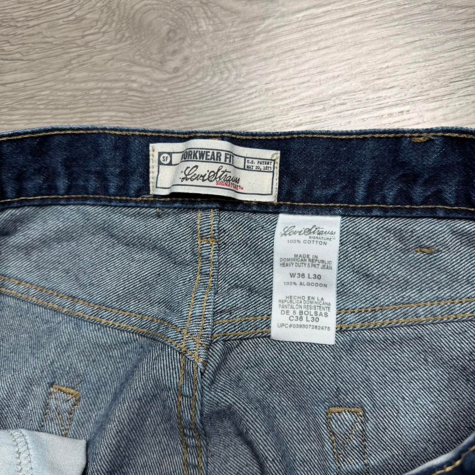 Levi's × Vintage Vintage Y2K Levi’s Strauss Workwear Double Knee Denim Jeans Size US 36 / EU 52 - 3 Thumbnail