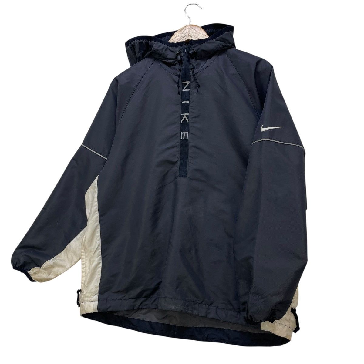 Nike 💥Vintage Nike Half Ziper Center Slank Logo Pullover Jacket Size US M / EU 48-50 / 2 - 4 Thumbnail