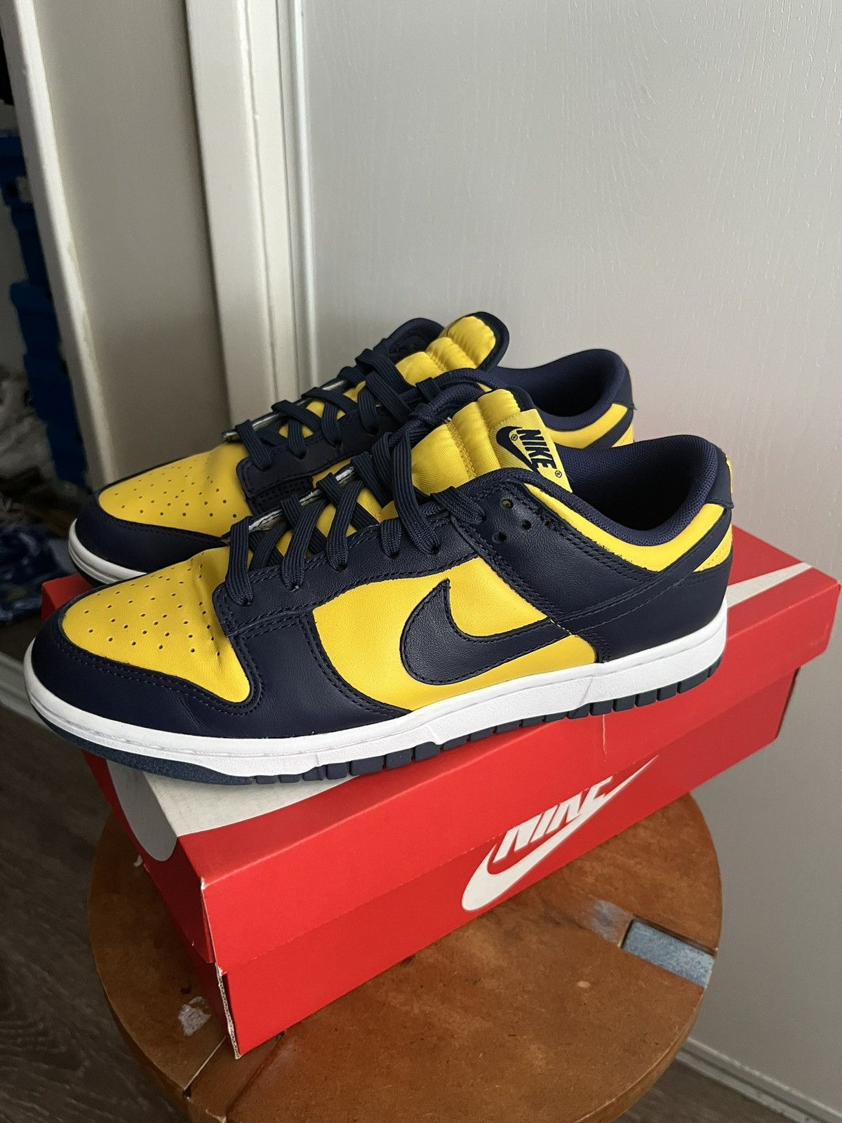 Nike Size 8.5 - Nike Dunk Low Michigan 2021 Size US 8.5 / EU 41-42 - 1 Thumbnail