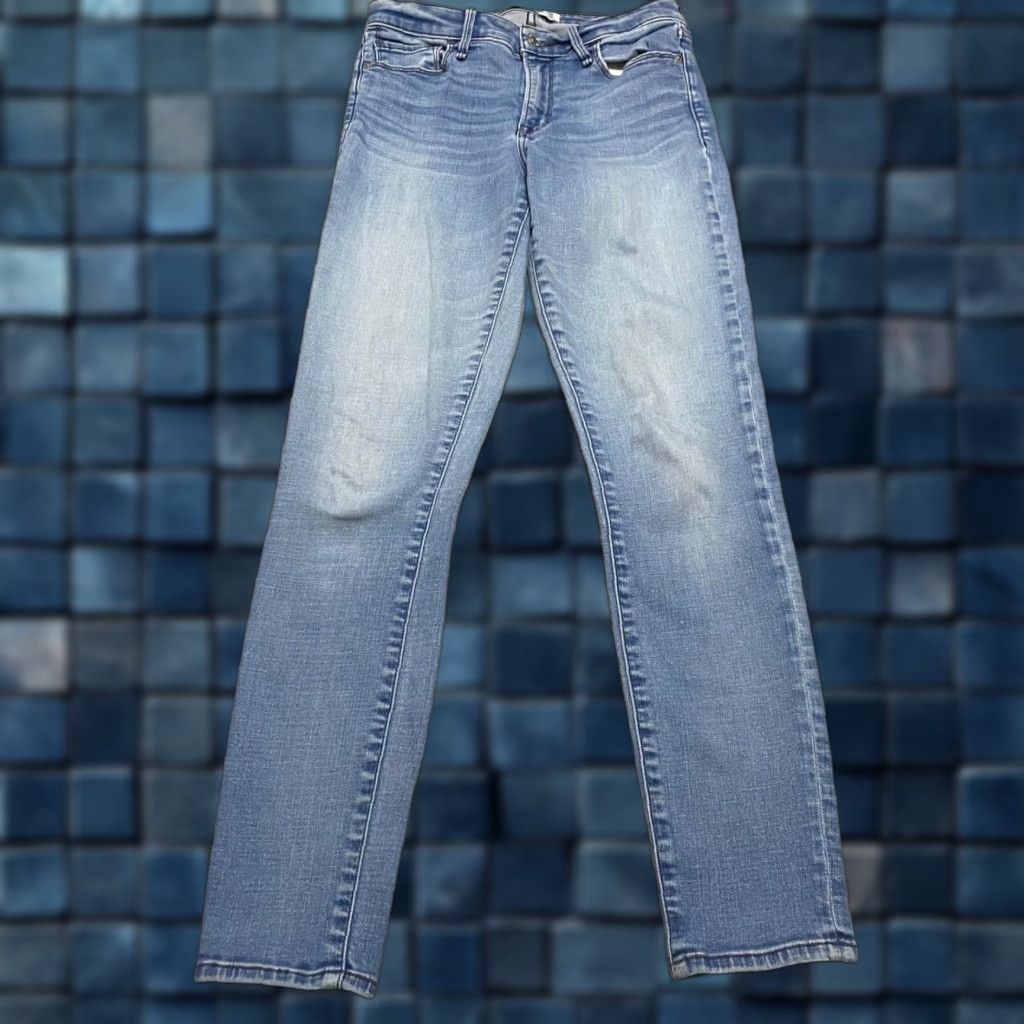 Abercrombie & Fitch Abercrombie & Fitch Womens Jeans Blue Denim Medium Wash 4 Mid Rise Skinny Stretch Regular 5-Pocket Womens Boys Mens Girls? Size 26" / US 2 / IT 38 - 1 Thumbnail