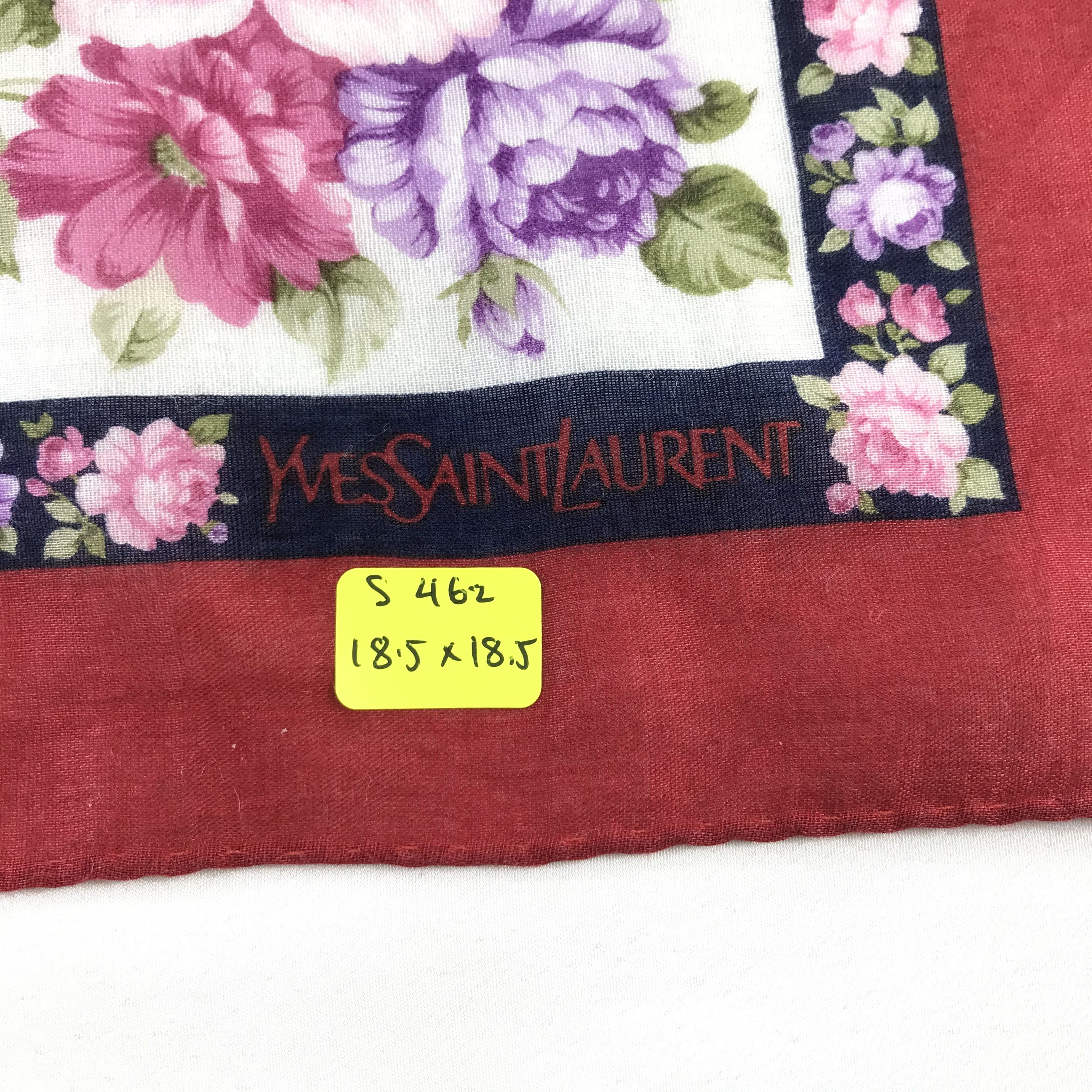 Vintage × Yves Saint Laurent Yves Saint Laurent Bandana / Handkerchief /Neckerchief -S462 Size ONE SIZE - 5 Thumbnail