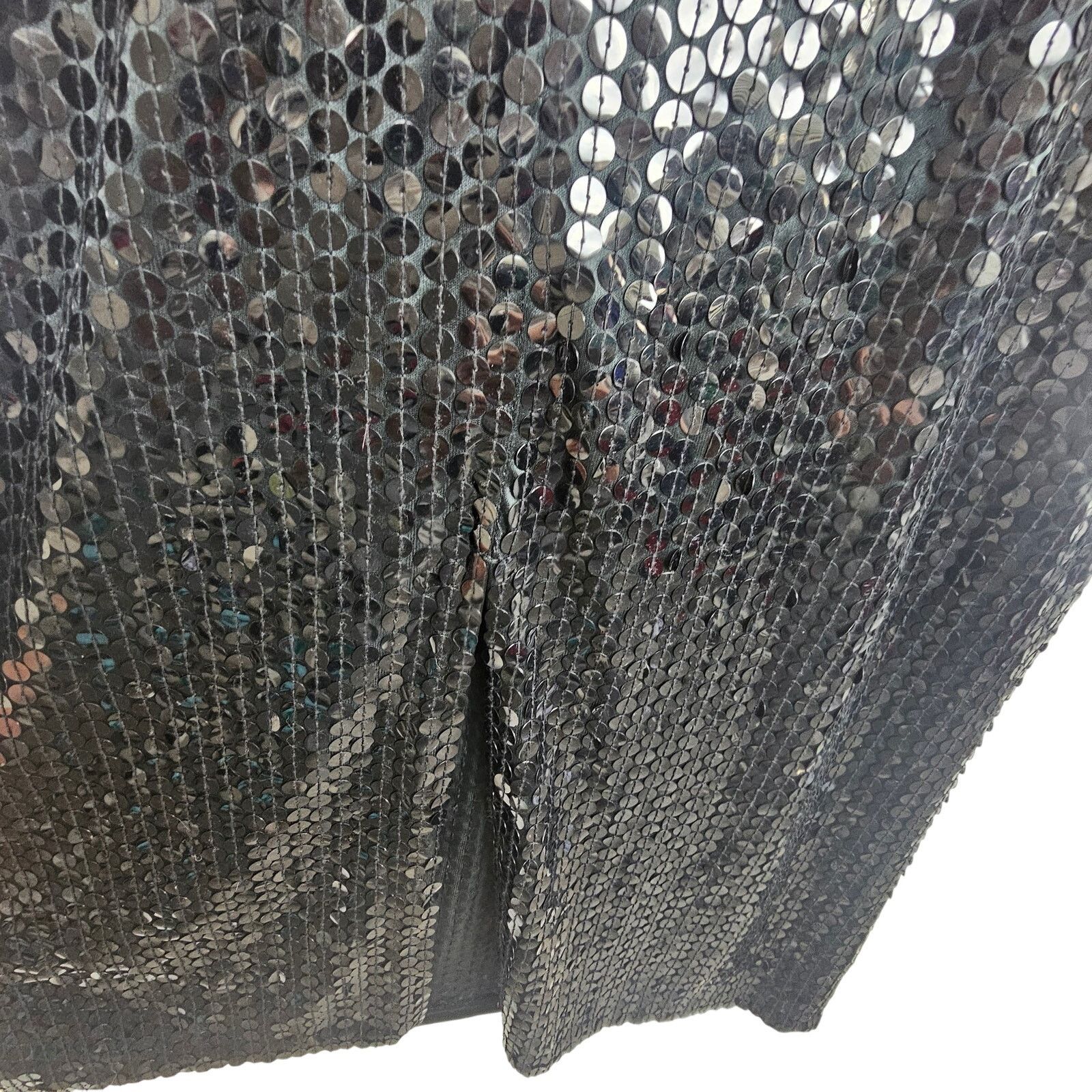 Oleg Cassini Vintage Oleg Cassini Womens Black Sequin Midi Dress Sz 6 Size M / US 6-8 / IT 42-44 - 9 Thumbnail