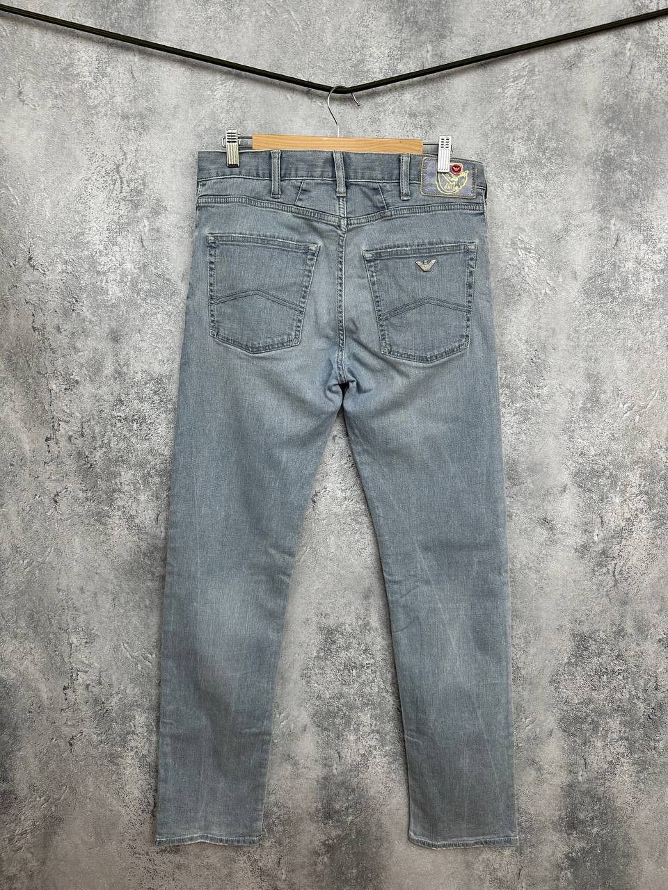 Giorgio Armani Armani Jeans AJ Jungle City Elephant Print Light Slim Jeans Size US 33 - 1 Thumbnail