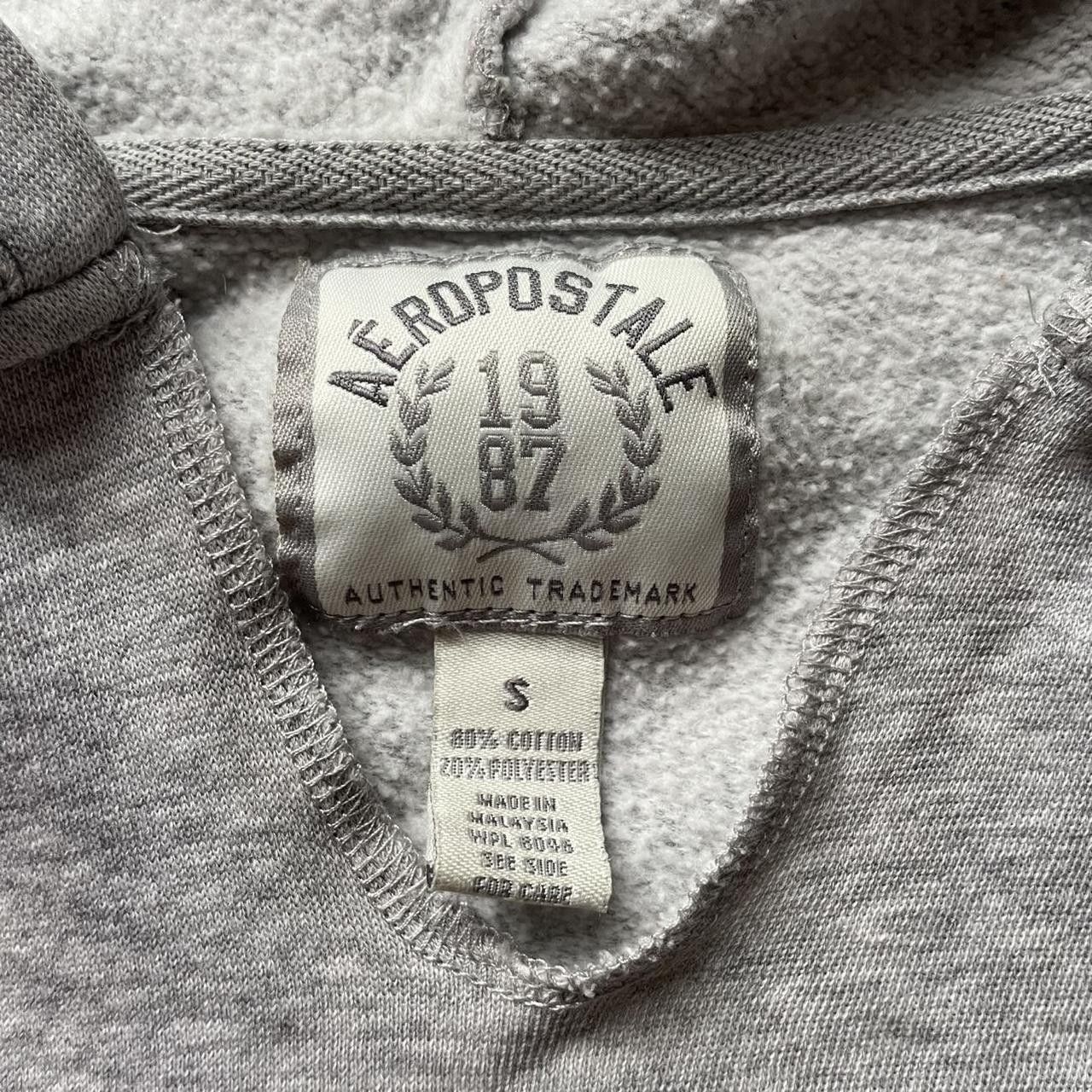 Aeropostale Vintage Grey Oversized Aeropostale Hoodie Size Small Size S / US 4 / IT 40 - 6 Thumbnail