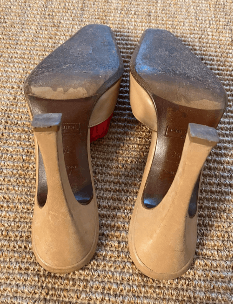 Louis Vuitton × Vintage Louis Vuitton shoes heels boots mules vintage leather Size US 6.5 / IT 36.5 - 4 Thumbnail