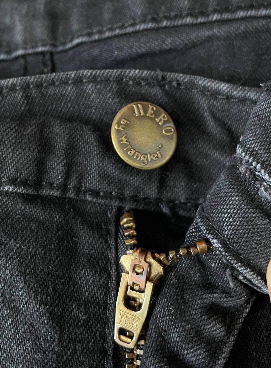 Vintage × Wrangler Vintage Hero By Wrangler Black Denim Baggy Pants Y2K Rare Size US 34 / EU 50 - 5 Thumbnail