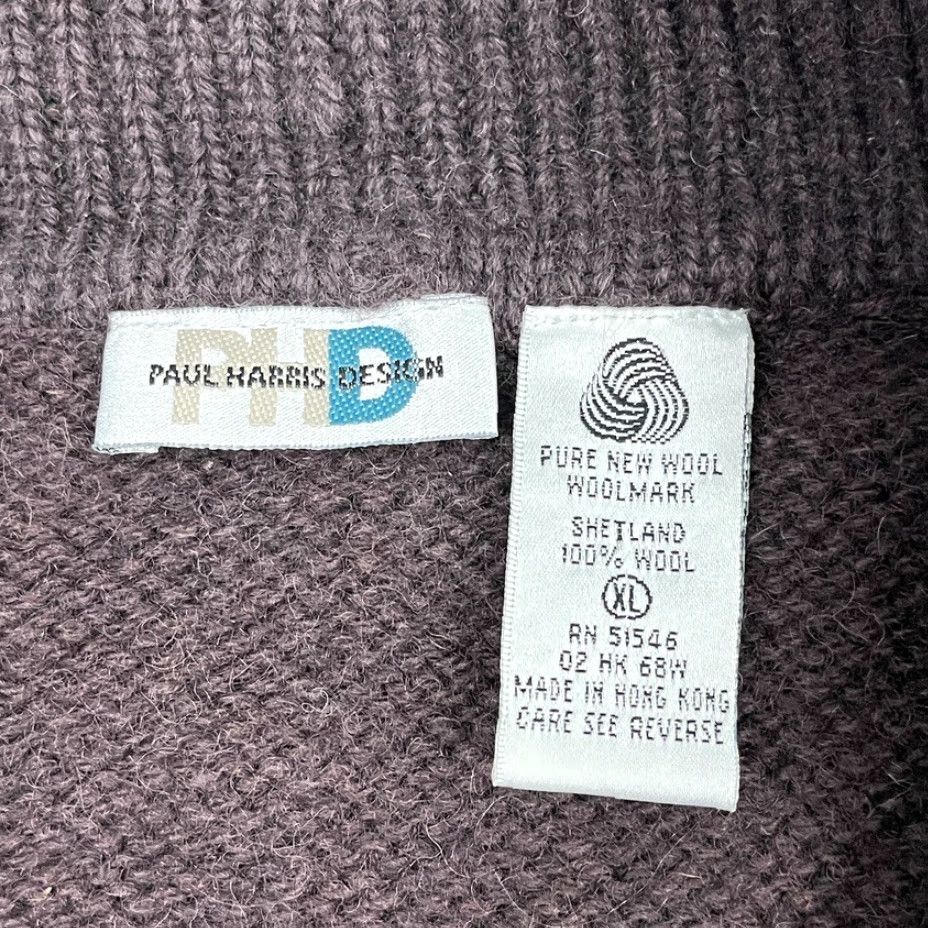Vintage VINTAGE Paul Harris Cardigan Sweater Women XL Brown Fair Isle Full Zip Wool Knit Set Casual, Workwear, Party Womens Size XL / US 12-14 / IT 48-50 - 2 Thumbnail