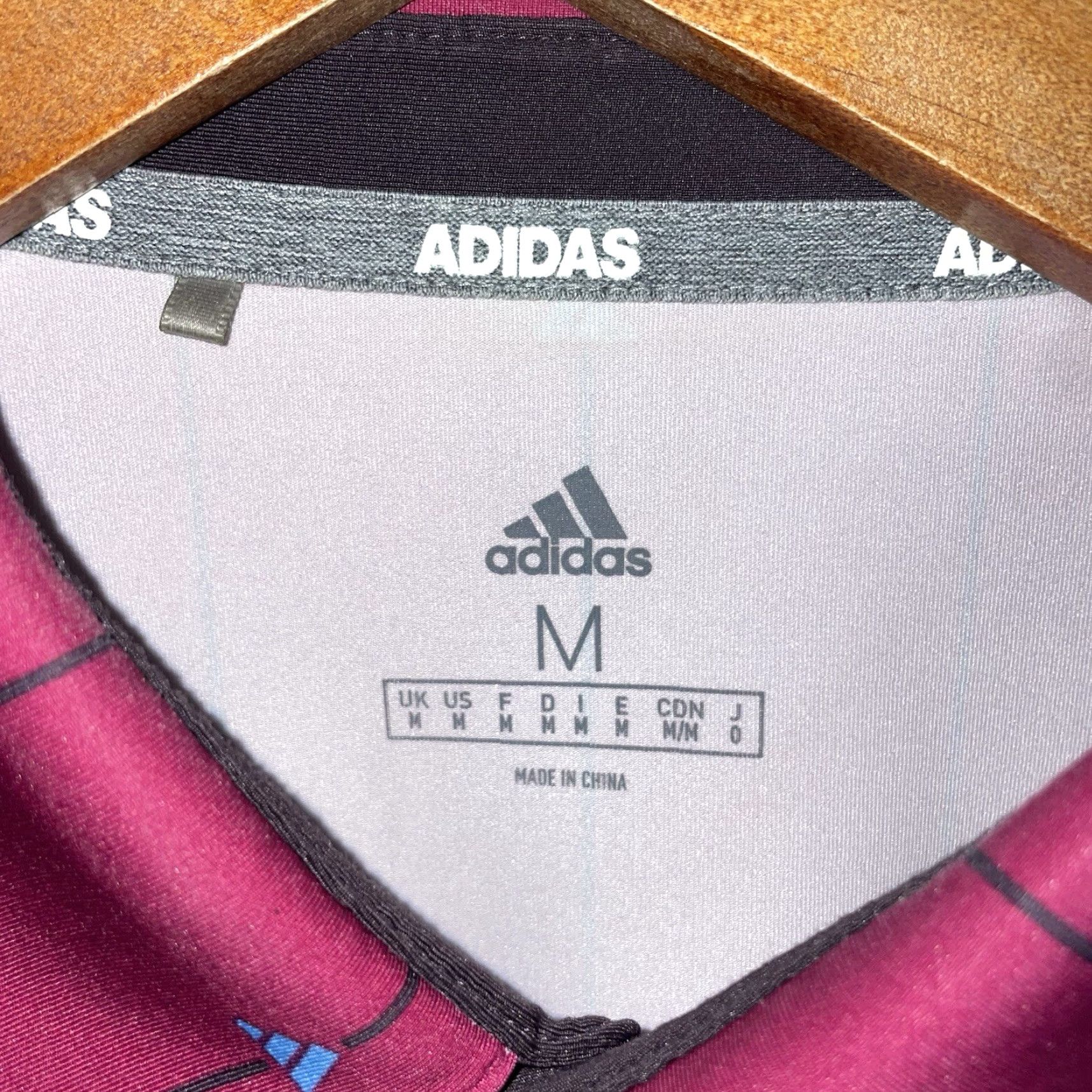 Adidas Adidas Polo Shirt Mens Size M Magenta Pink Stretchy Athletic Shirt Size US M / EU 48-50 / 2 - 4 Thumbnail