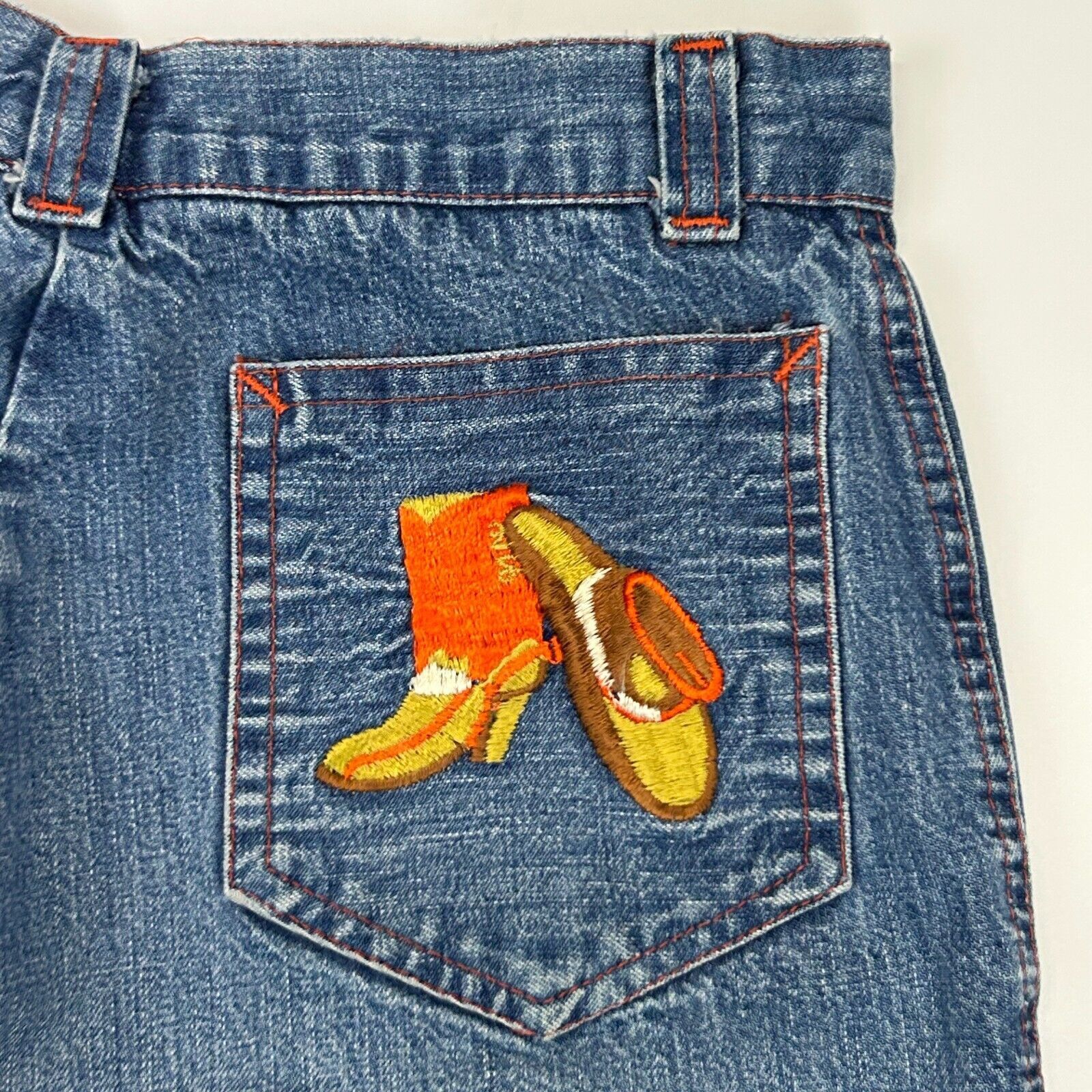 Vintage Vintage 80s Cowgirl Denim Jeans Cowboy Womens Juniors Size 1 Size 26" / US 2 / IT 38 - 13 Thumbnail