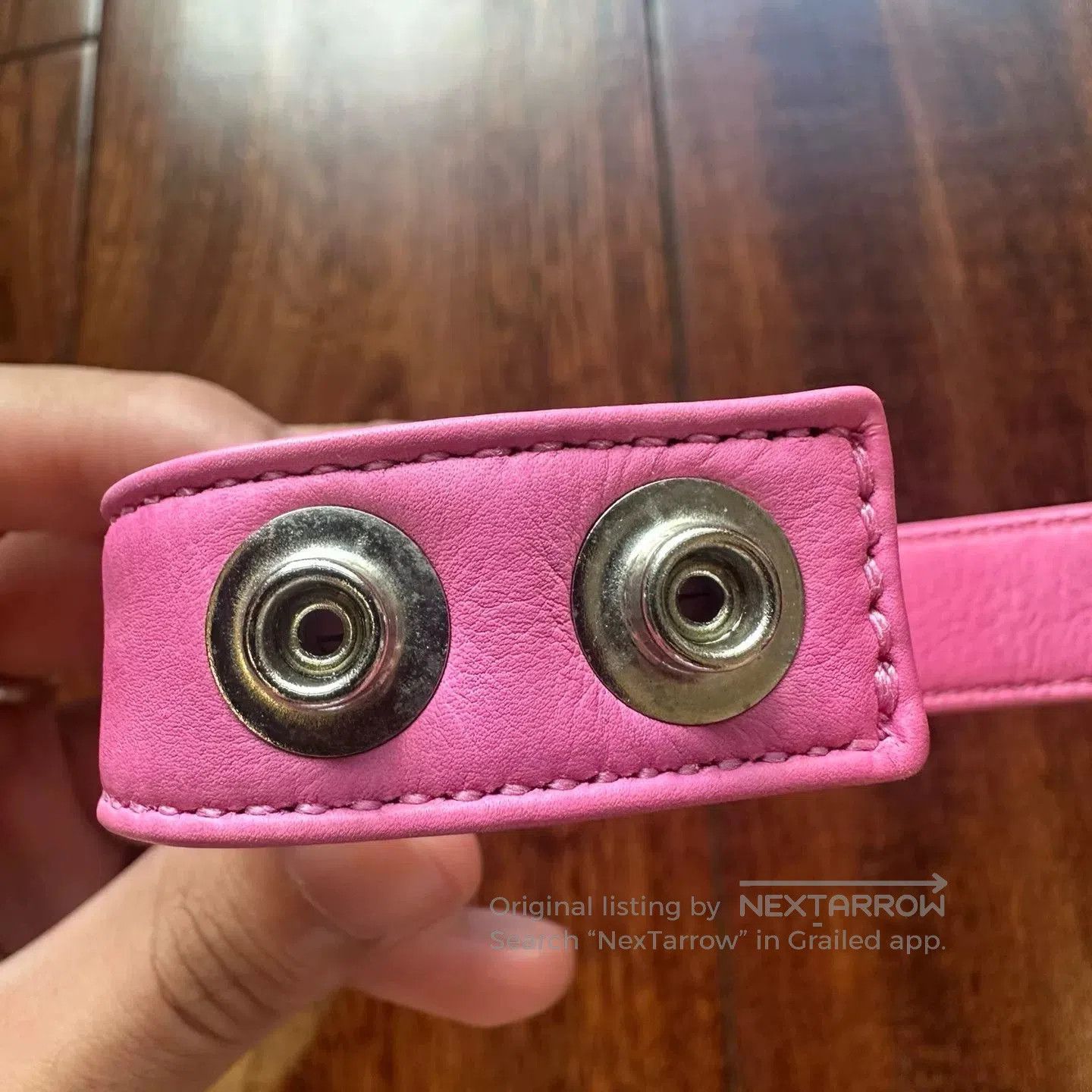 Chrome Hearts Chrome Hearts Limited Pink Leather Bracelet. Size ONE SIZE - 5 Thumbnail