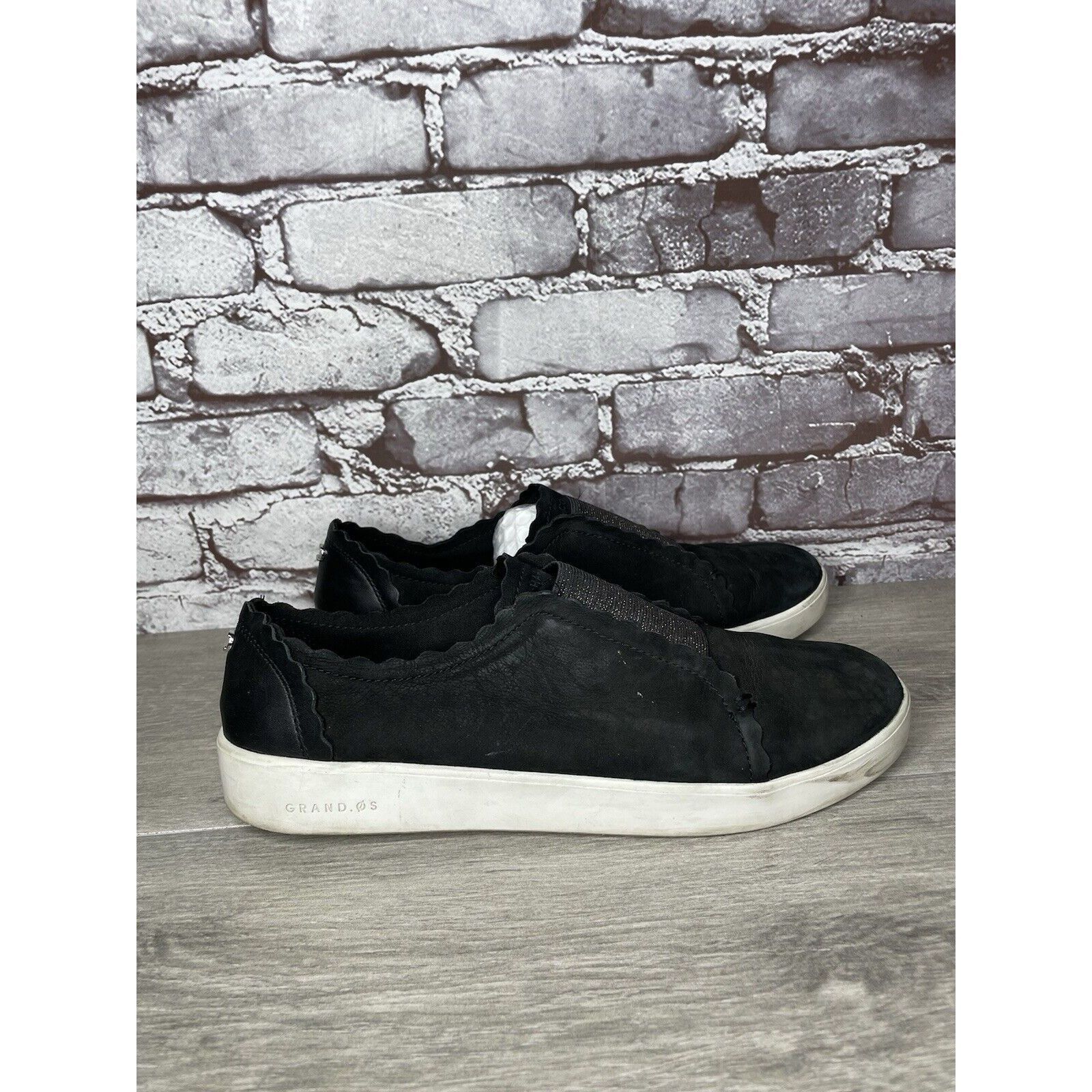 Cole Haan Cole Haan Grand Os Black Nubuck Leather Slip On Comfort Shoe Size US 9.5 / IT 39.5 - 3 Thumbnail