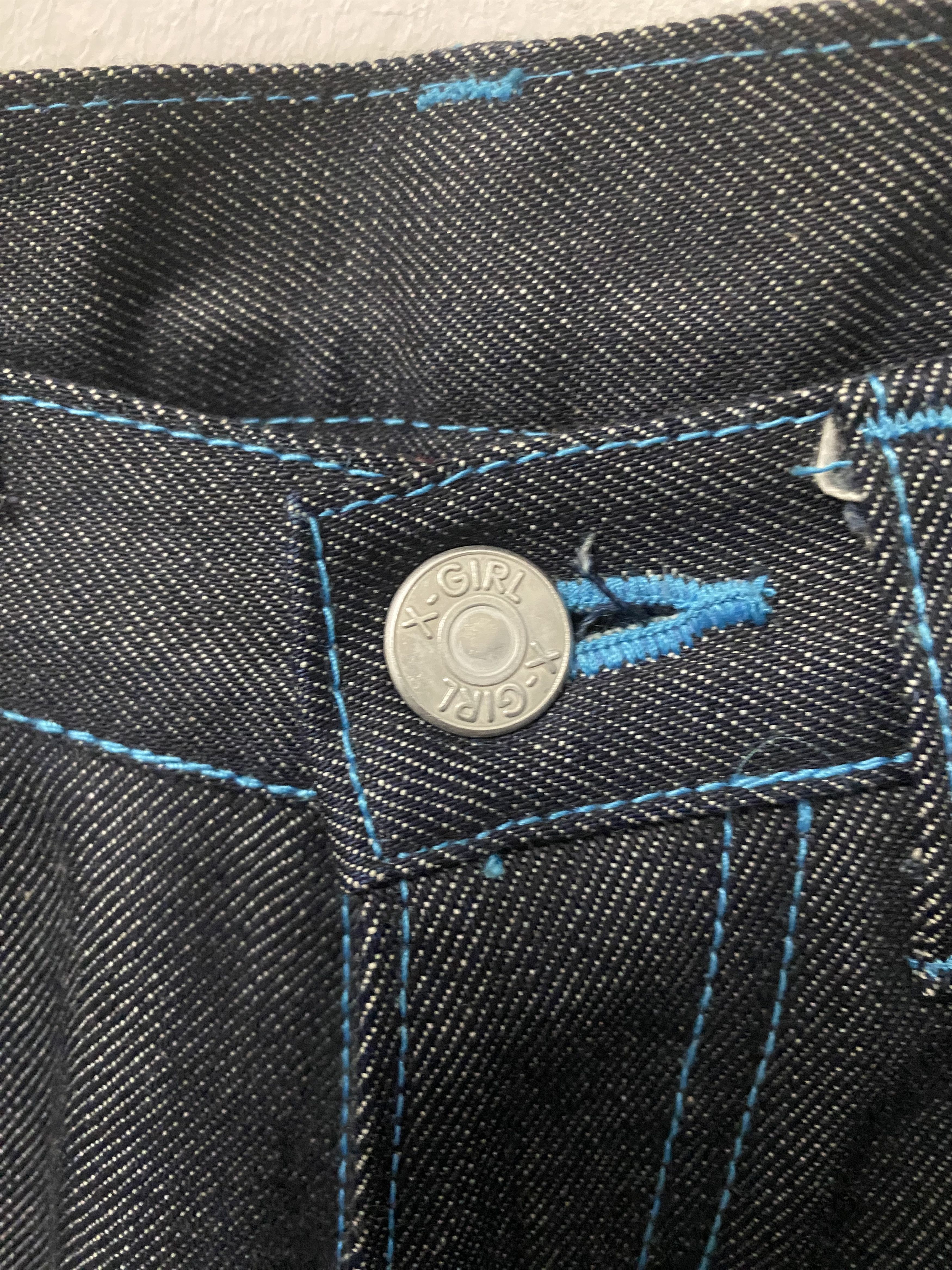 Japanese Brand × Vintage Vintage X-Girl Japanese Brand Slim Fit Blue Jeans Size US 29 - 5 Thumbnail