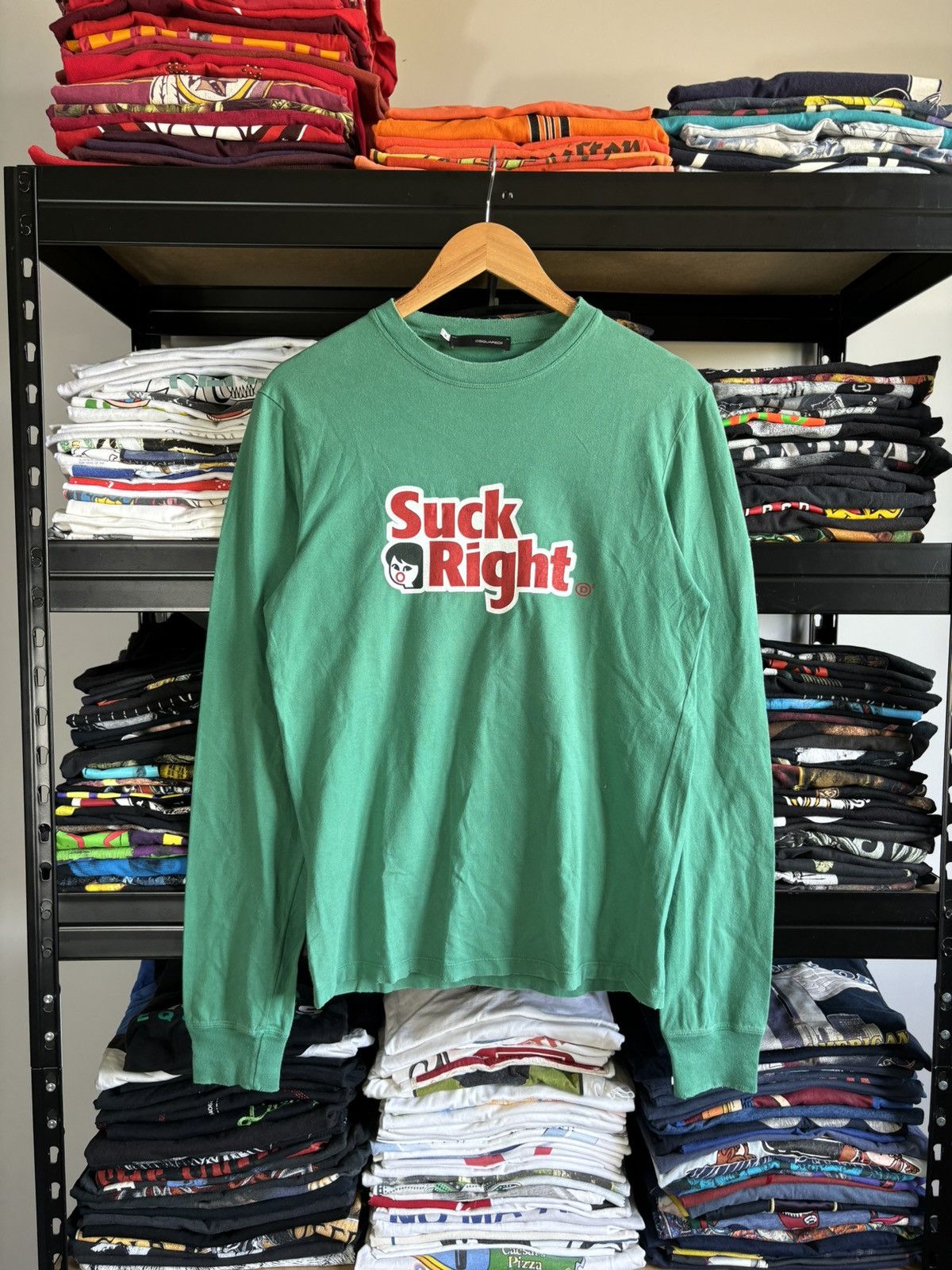 Other Disquared2 FW 2002 Suck Right Top Longsleeve Archive Unique Size US M / EU 48-50 / 2 - 1 Thumbnail