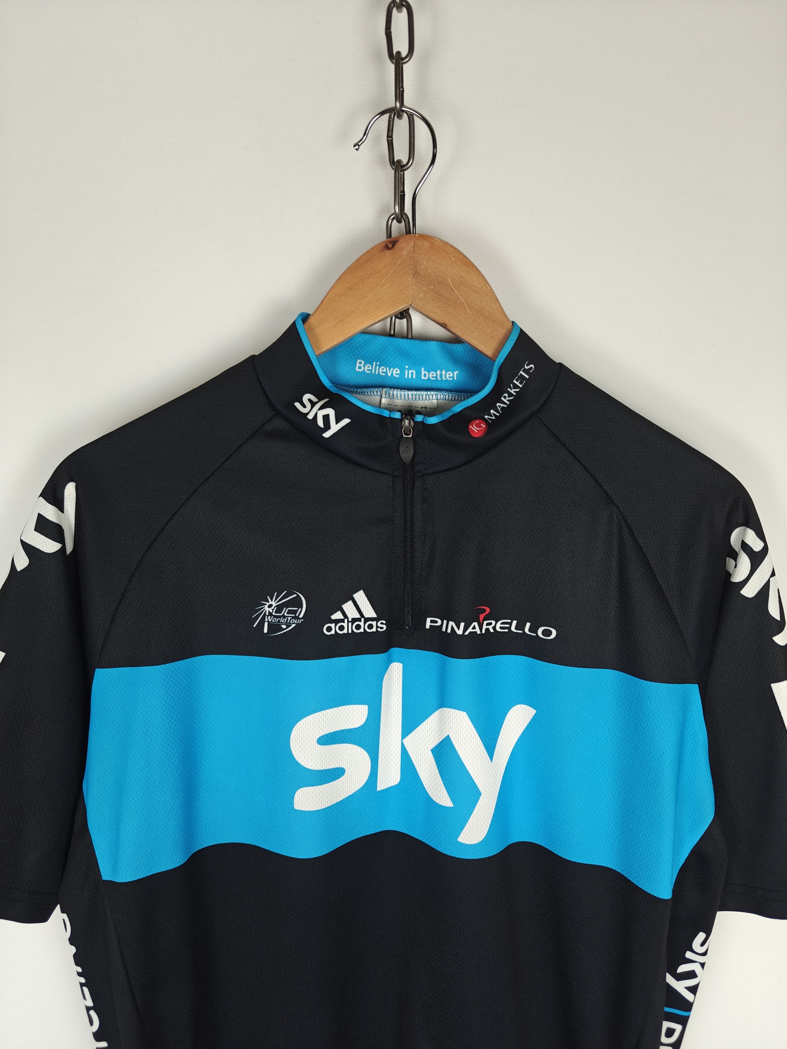 Adidas Adidas Pinarello Sky Jersey T-Shirt Zip Pro Cycling size L Size US L / EU 52-54 / 3 - 2 Thumbnail