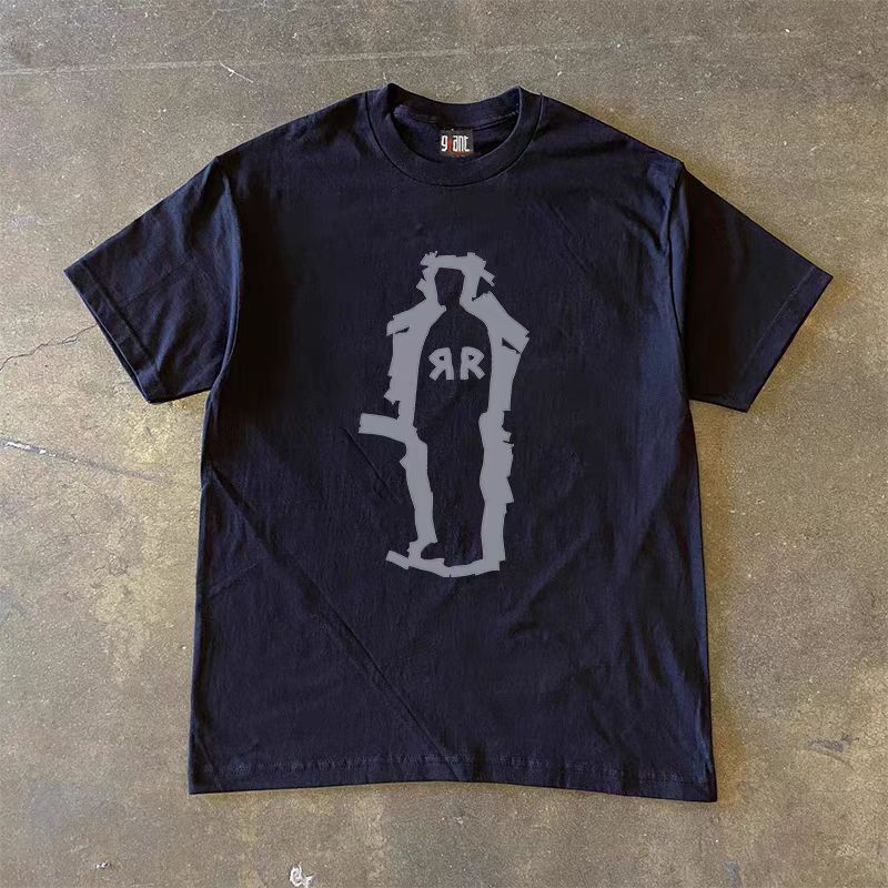 Japanese Brand Black Loose Street Print Short Sleeve T Shirt Size US M / EU 48-50 / 2 - 1 Thumbnail