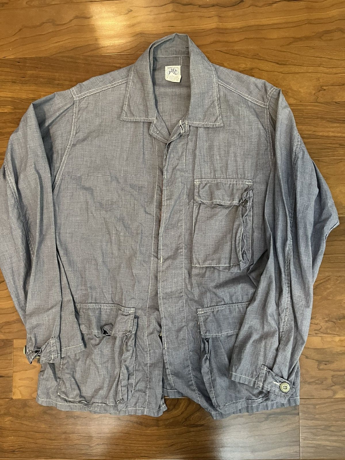image of Post Overalls Bdu Jacket in Blue, Men's (Size Medium)