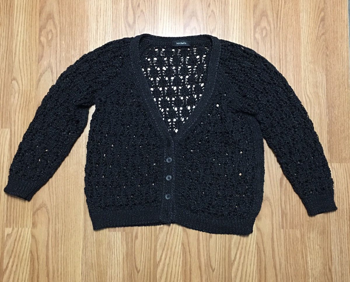 MAX&Co. Max & Co by Max Mara Black Knit Cardigan Size M Size M / US 6-8 / IT 42-44 - 8 Thumbnail