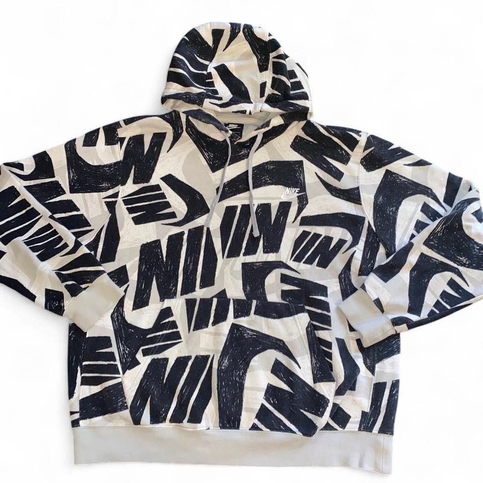 Nike Nike All Over Print Rare Hoodie Size US L / EU 52-54 / 3 - 1 Thumbnail