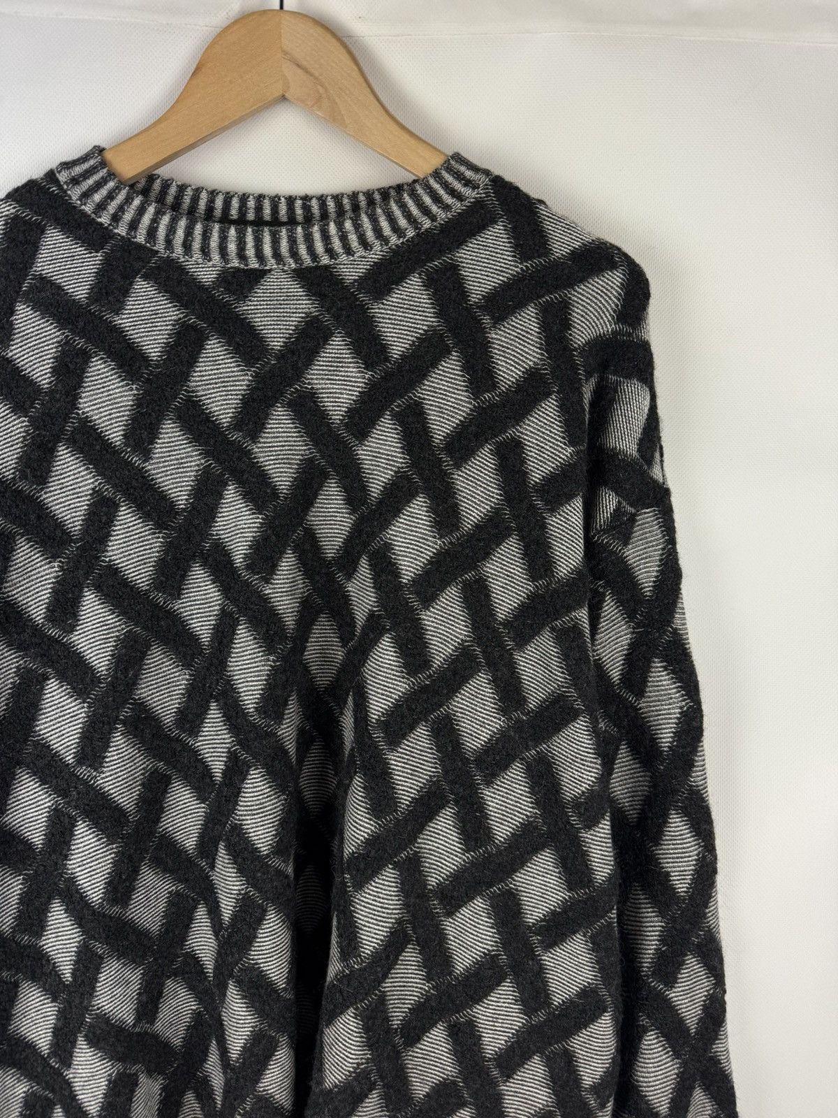 Carlo Colucci Carlo Colucci Cotton Wool Knitted Crewneck Sweater Pullover Size US XL / EU 56 / 4 - 5 Thumbnail