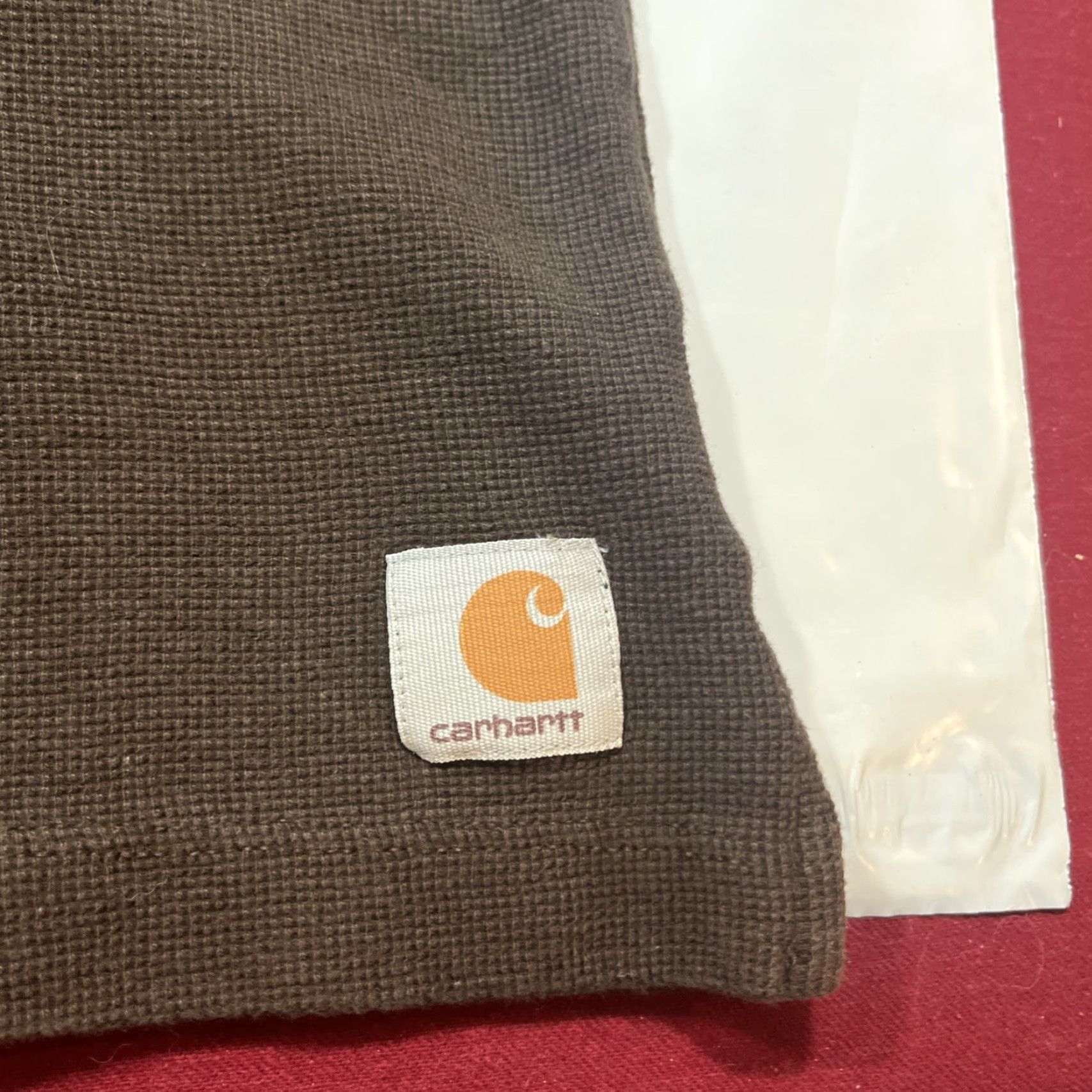 Carhartt VINTAGE Carhartt Brown 1/4 Zip Thermal Shirt Pullover Long-sleeved Snap Pockets Size LRG Size US L / EU 52-54 / 3 - 2 Thumbnail