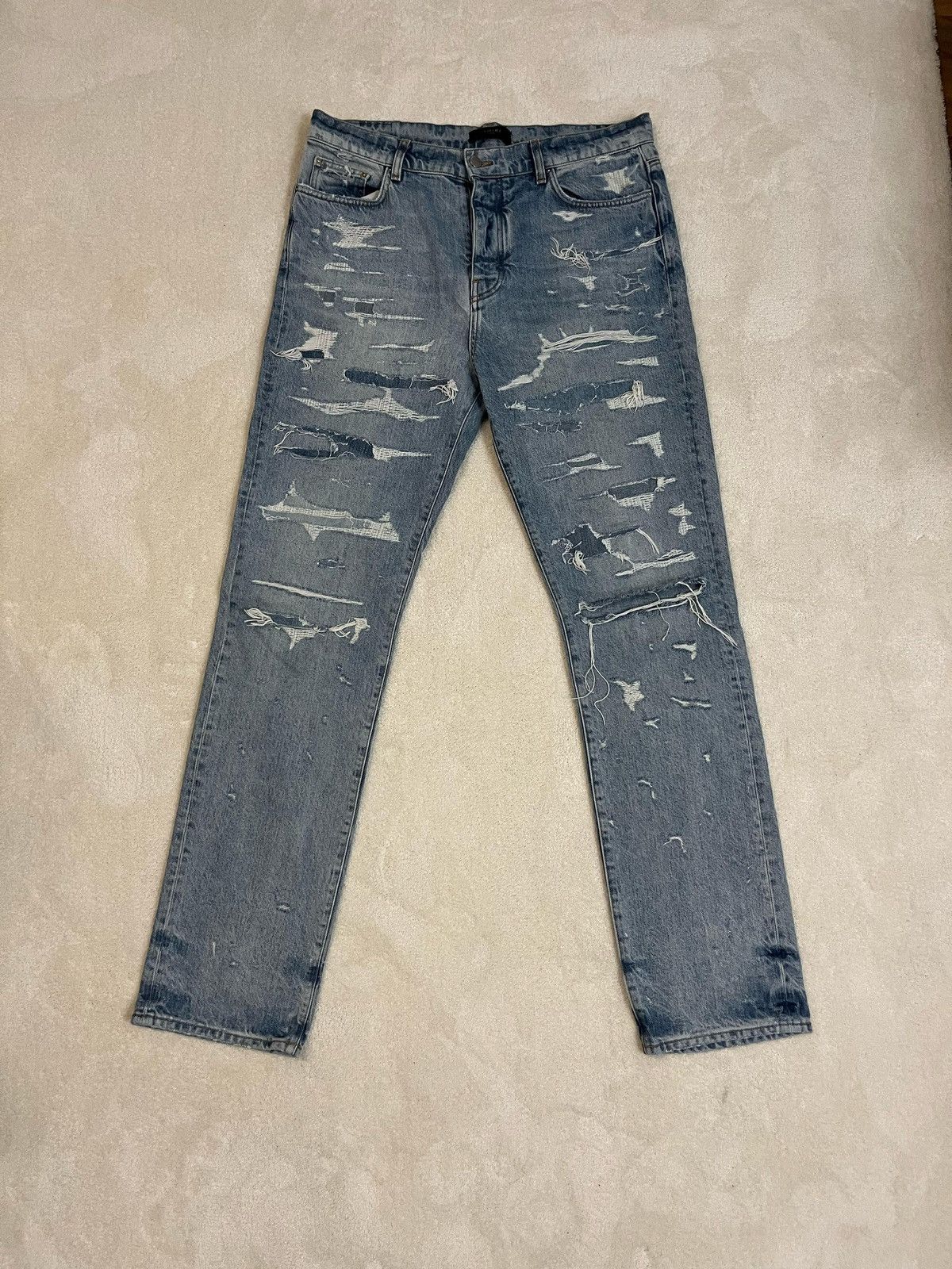 Amiri 💠Amiri💠 JEANS STRAIGHT FIT BLUE (36) Size US 36 / EU 52 - 1 Thumbnail