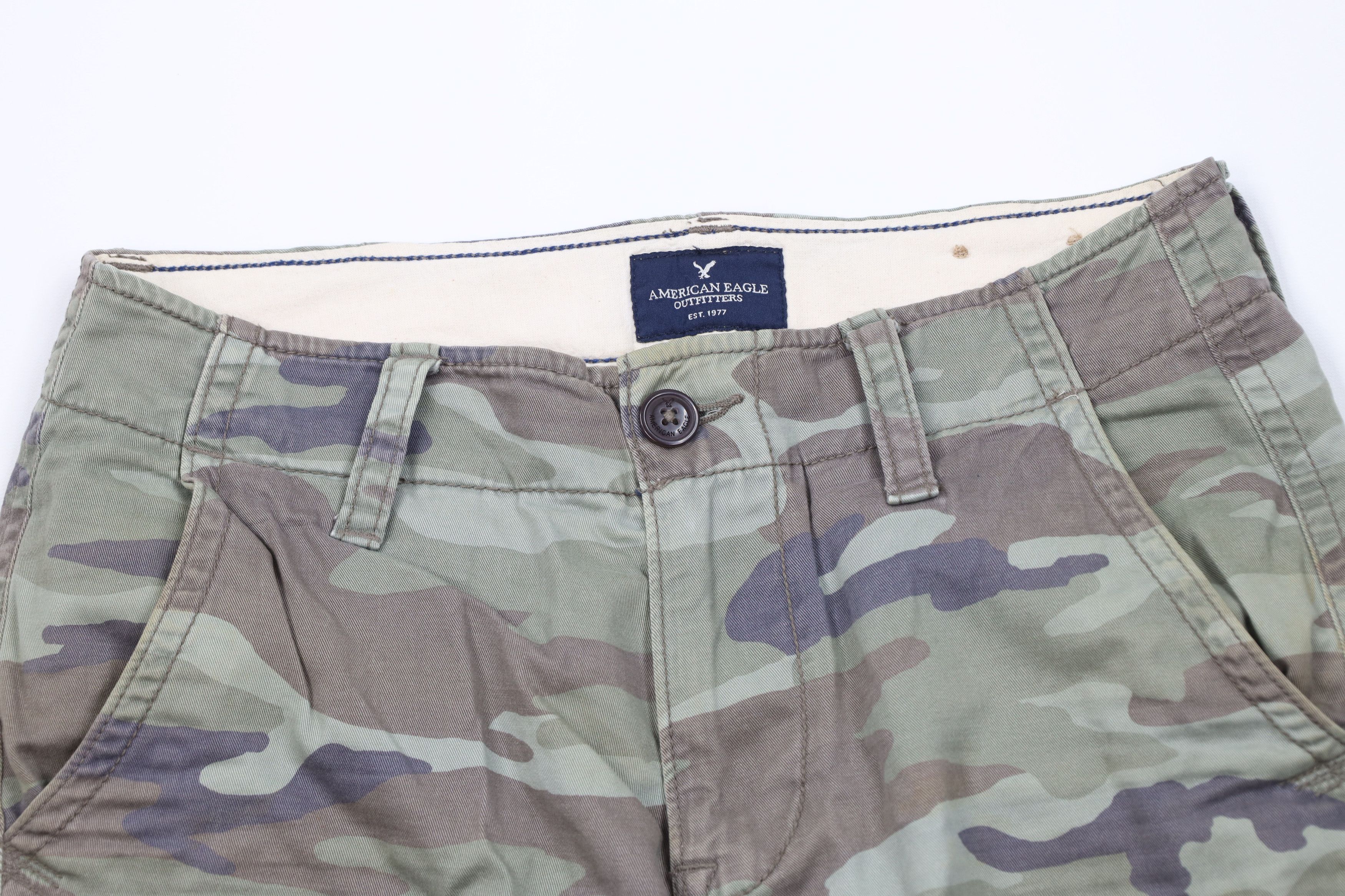 American Eagle Outfitters Vintage Y2K American Eagle Outfitters Camouflage Shorts Size US 30 / EU 46 - 2 Thumbnail