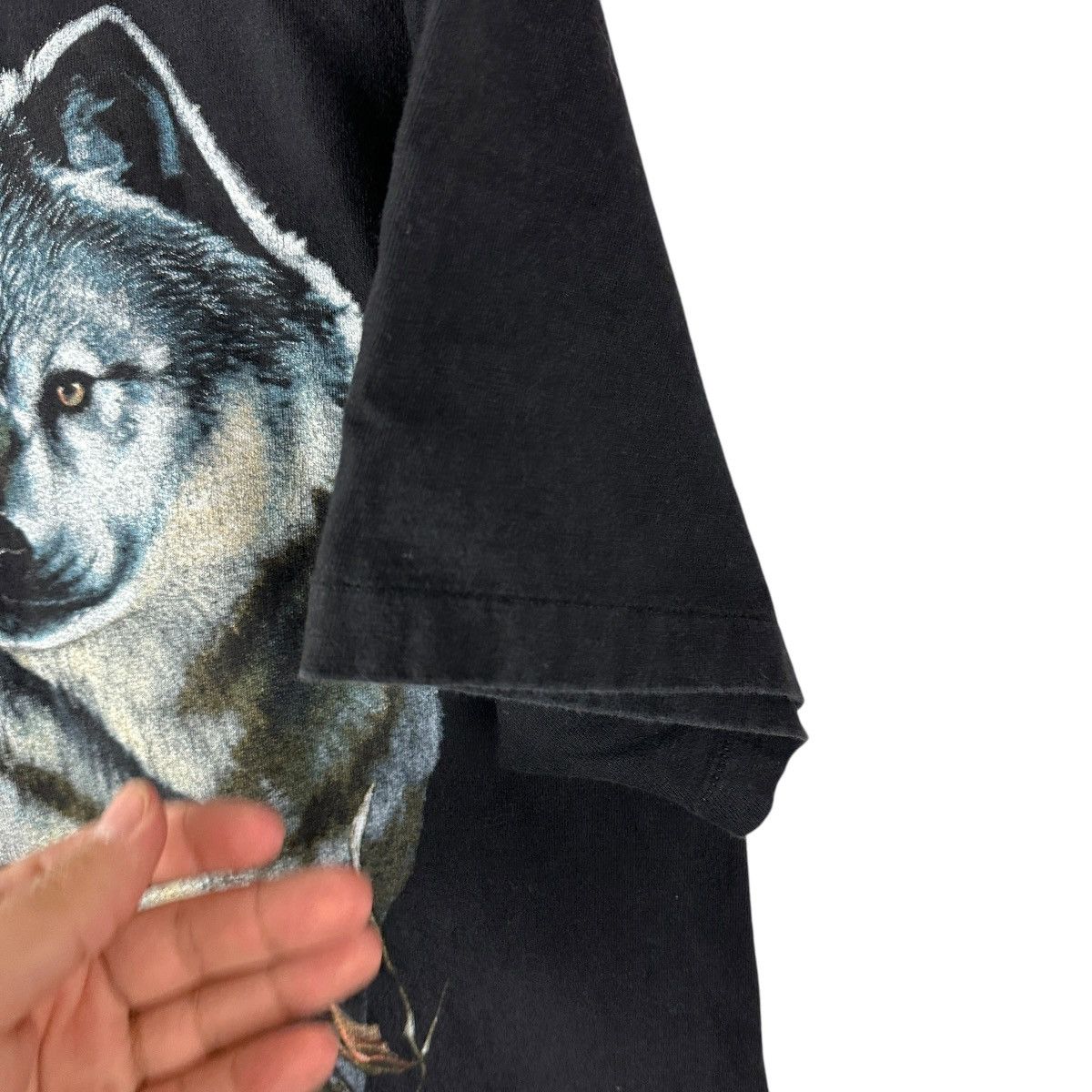 Vintage Vintage 90s Arctic Wolf Snow Bunny Nature Shirt Size US L / EU 52-54 / 3 - 5 Thumbnail