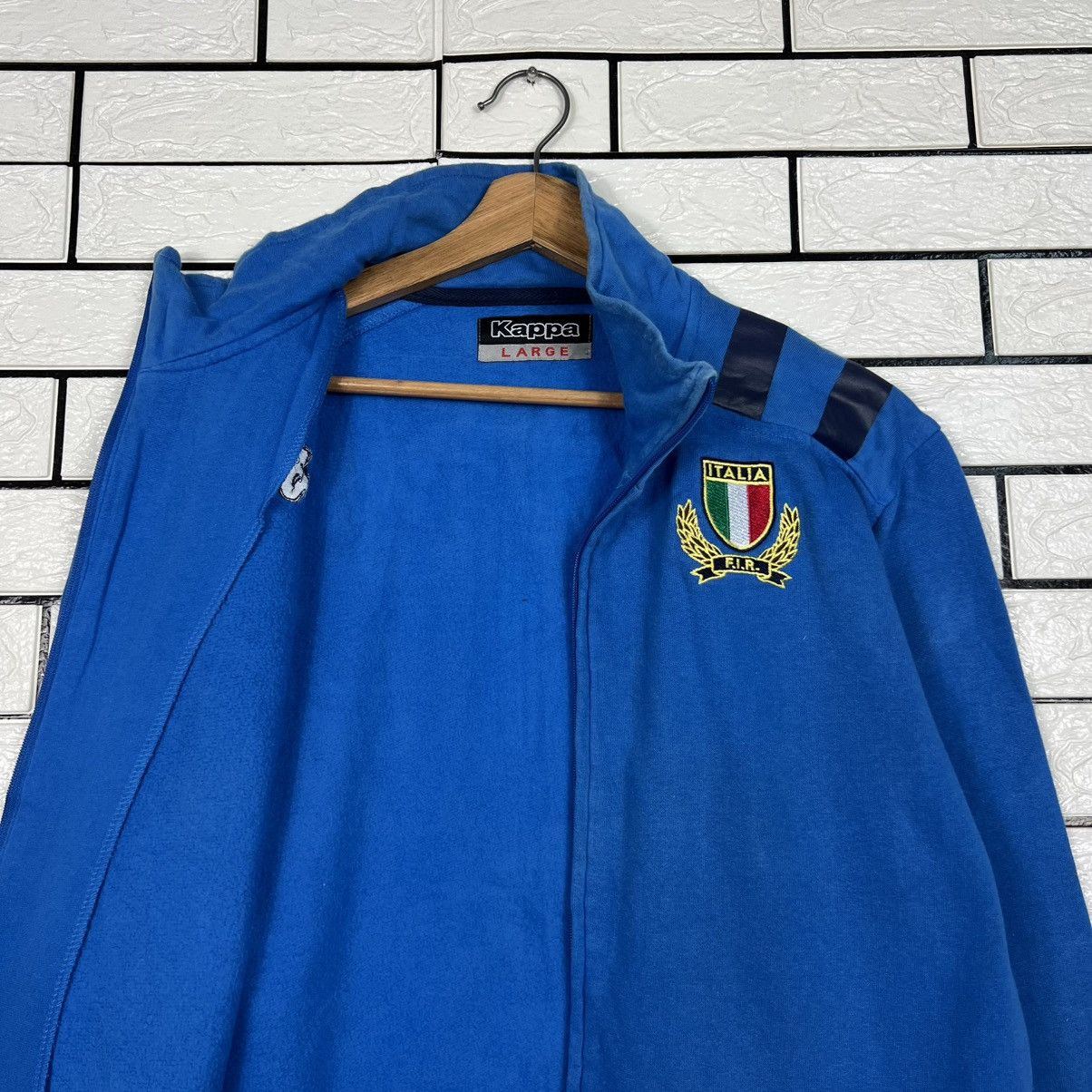 Kappa KAPPA ITALIA Big Logo Trutleneck Sweater Jacket #4030-C183 Size US L / EU 52-54 / 3 - 12 Thumbnail