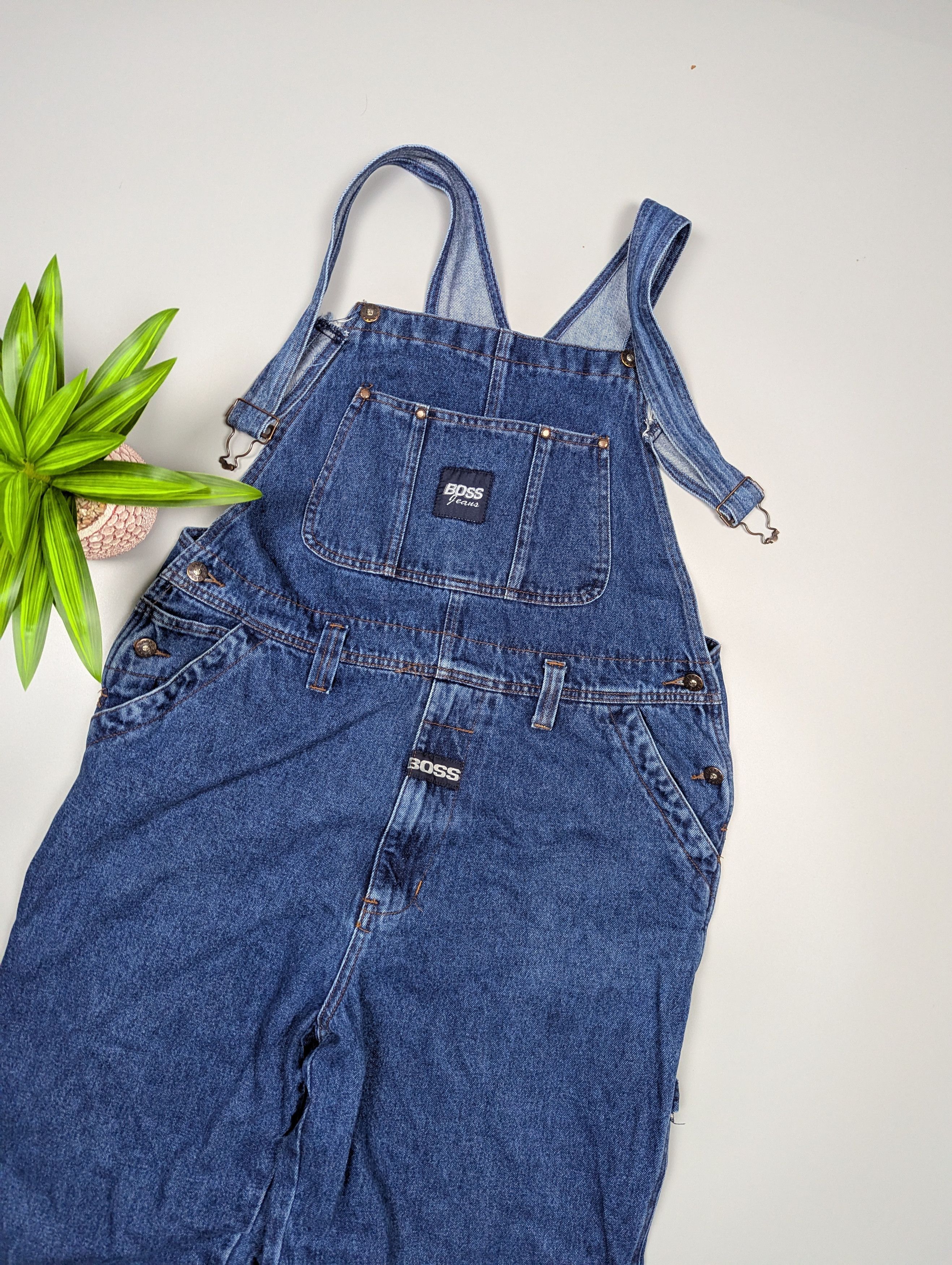 Hugo Boss BOSS Jeans Denim Overalls Men’s M Blue 80s 90s Vintage Size US 32 / EU 48 - 4 Thumbnail