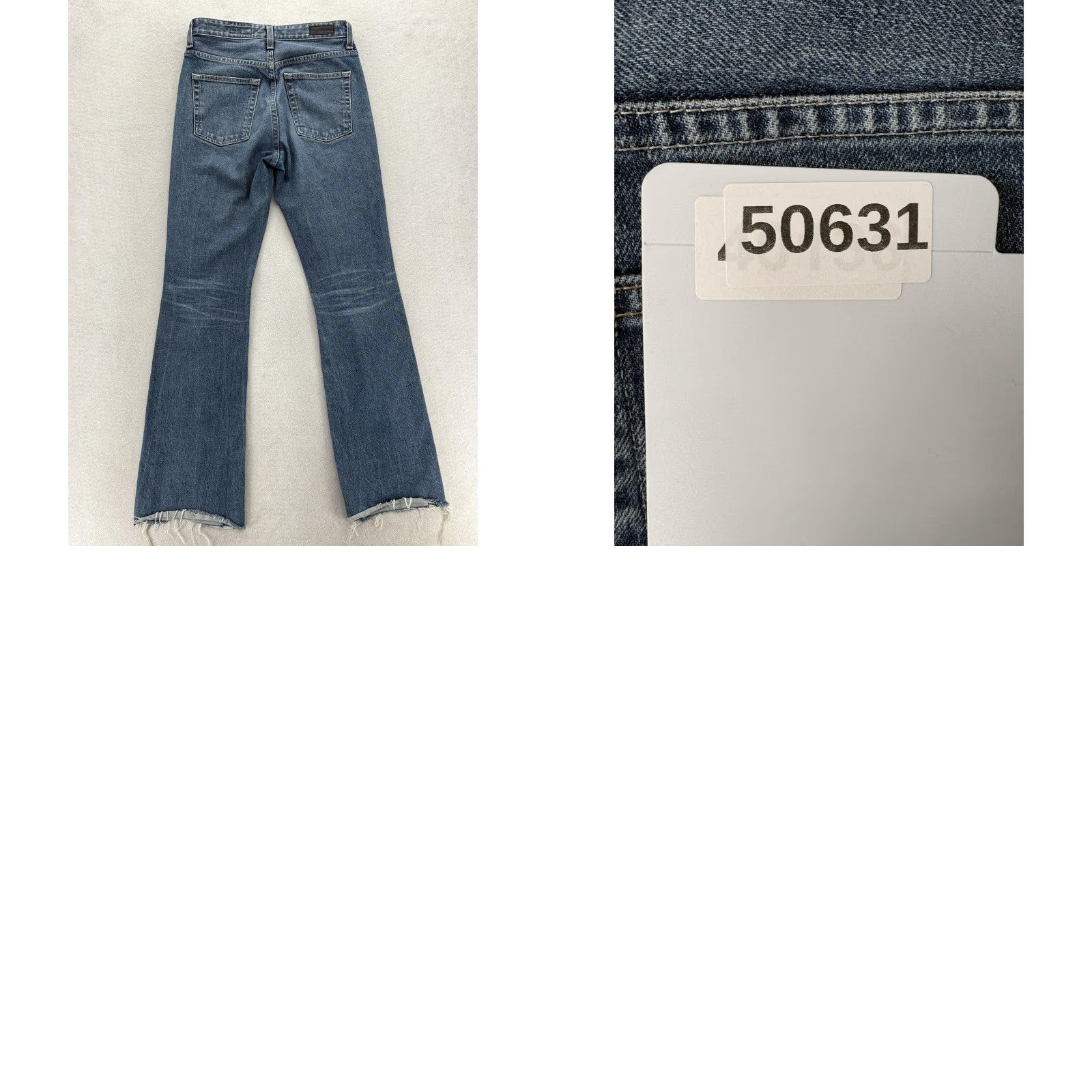 Vintage AG Adriano Goldschmied Jeans Womens High Rise Bootcut 28 Blue 5-Pocket Distressed Stretch Denim Length 33in Vintage? No Size 28" / US 6 / IT 42 - 9 Thumbnail