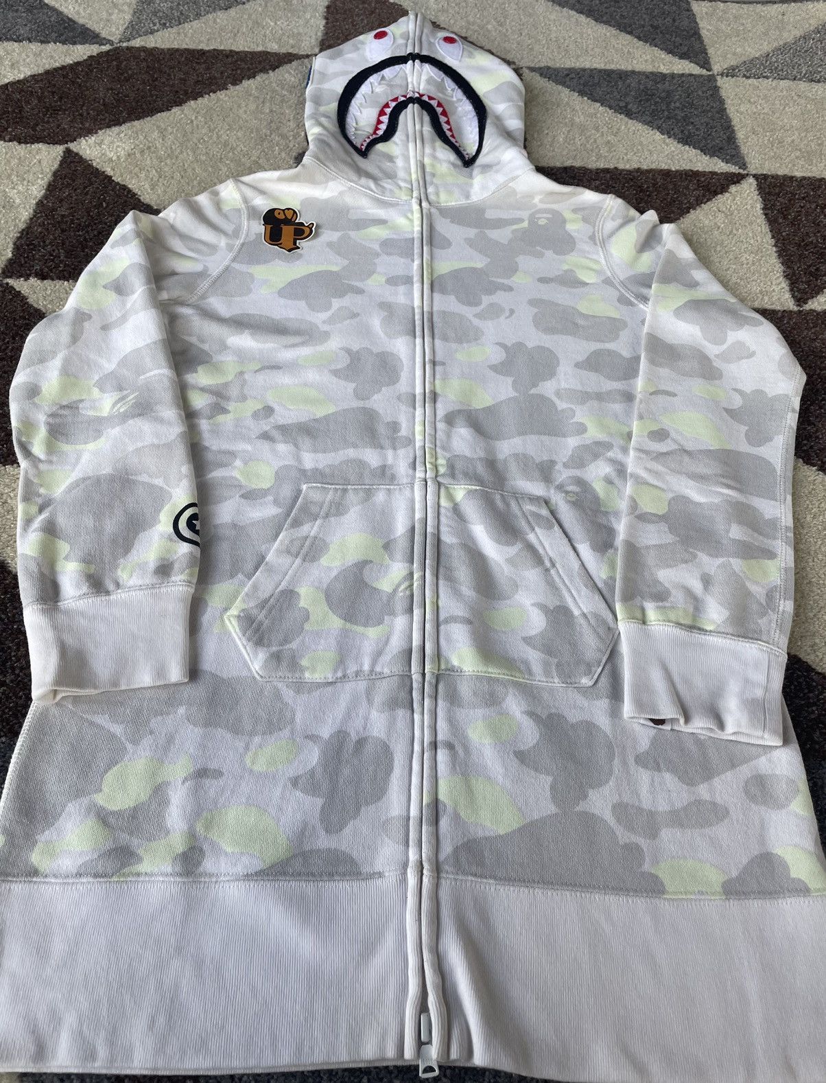 Bape Bape GITD City Camo Shark Fullzip Hoodie Size XS / US 0-2 / IT 36-38 - 3 Thumbnail