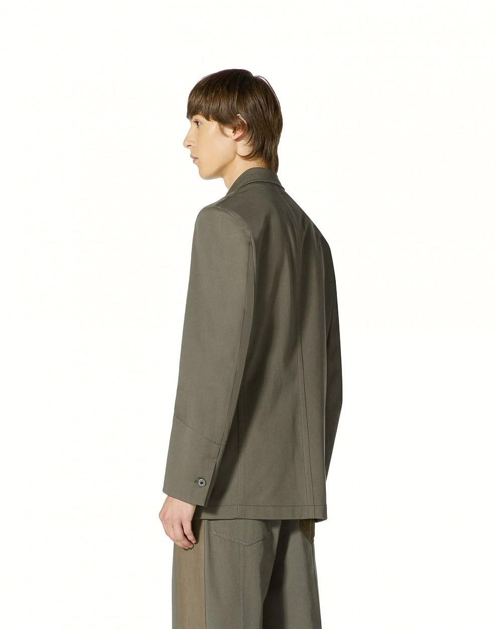 Valentino VALENTINO / Single-Breasted Patchwork Cotton Blazer Size 46R - 9 Thumbnail