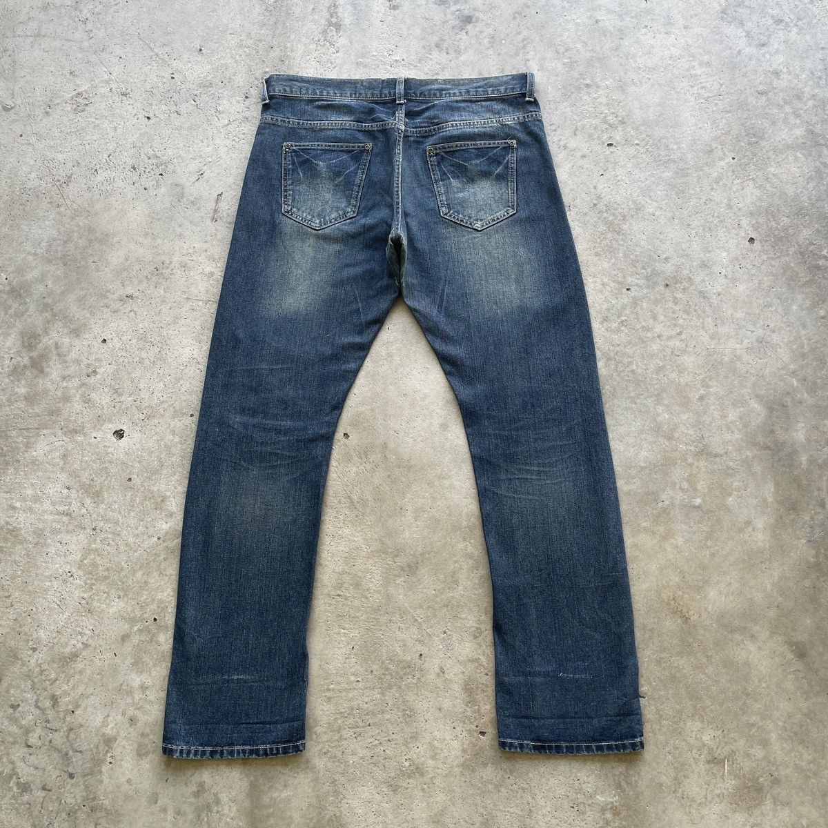 Japanese Brand W35x29.5 Vintage Japanese Jeans Faded Denim Pants Size US 35 - 10 Thumbnail