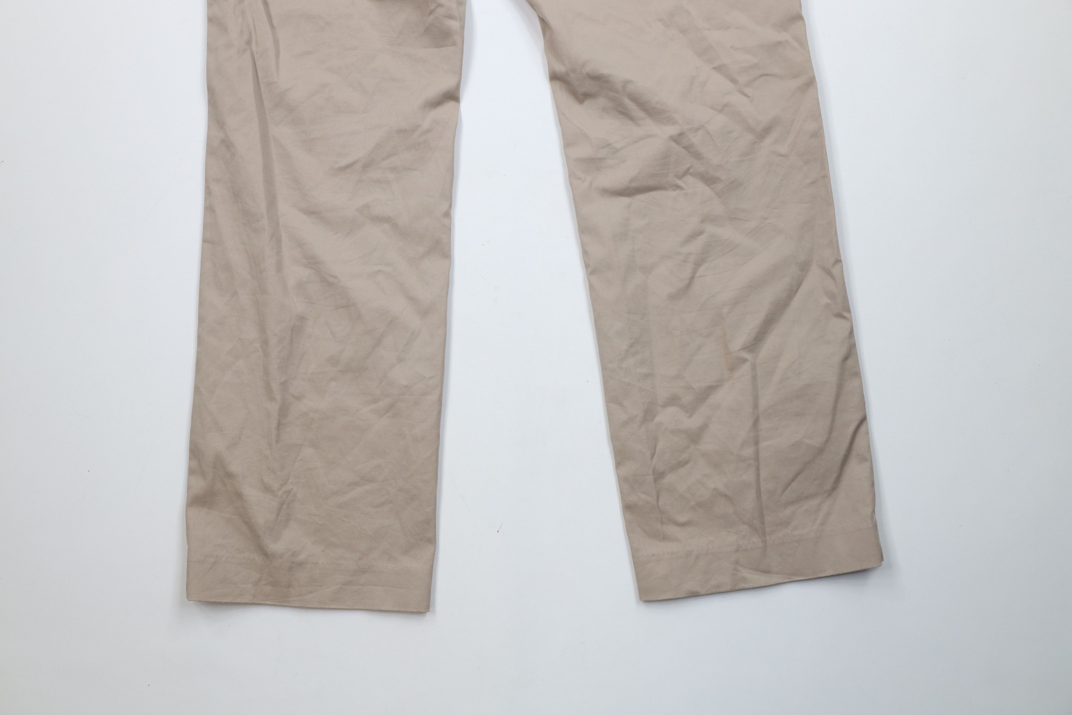 Express Express Agent Stretch Wide Leg Chino Pants Trousers Beige Size US 31 - 14 Thumbnail